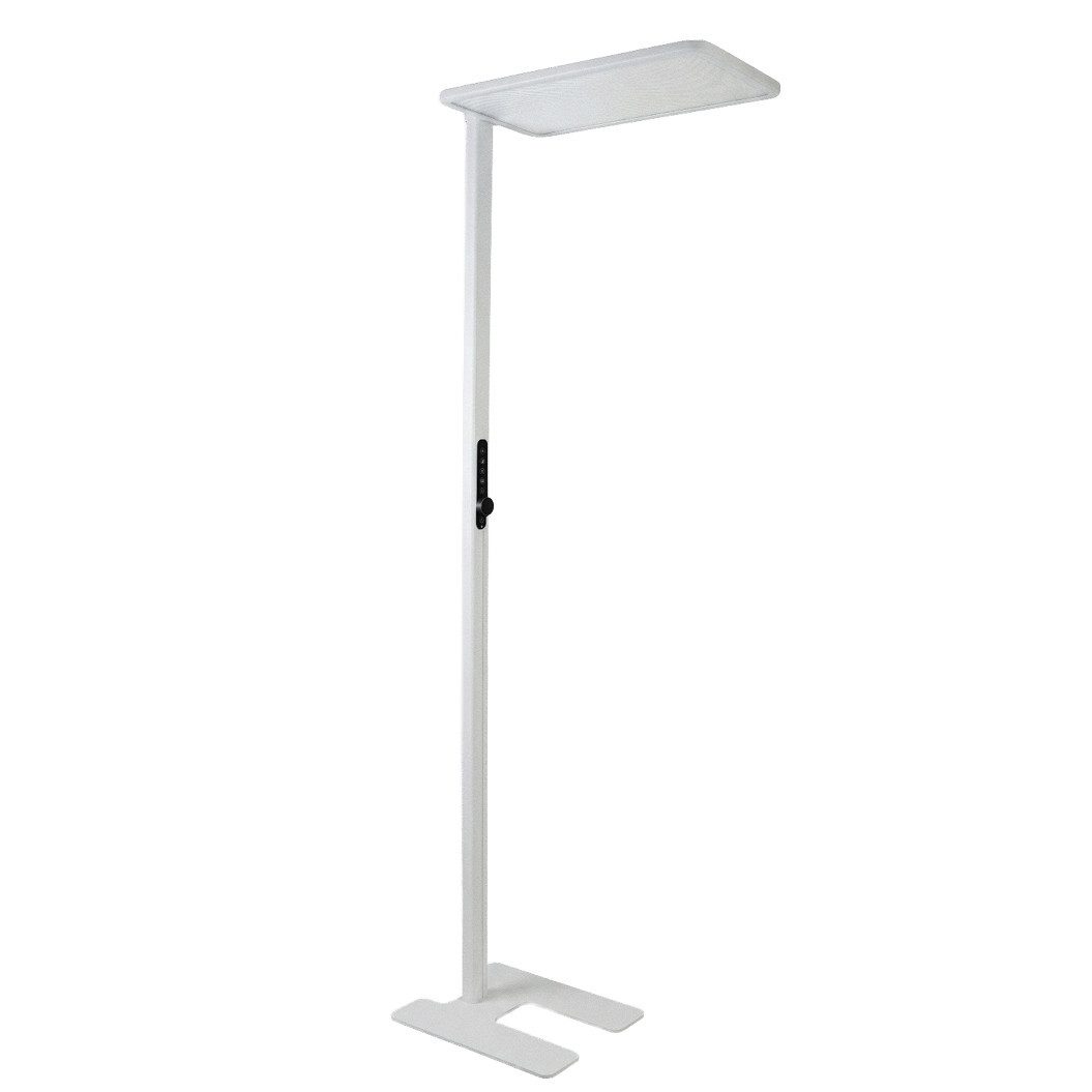 ENOVALITE LED Stehlampe Büro-Stehleuchte, LED fest integriert, 4000K Neutralweiß, Up/Down Light, mit Bewegungsmelder