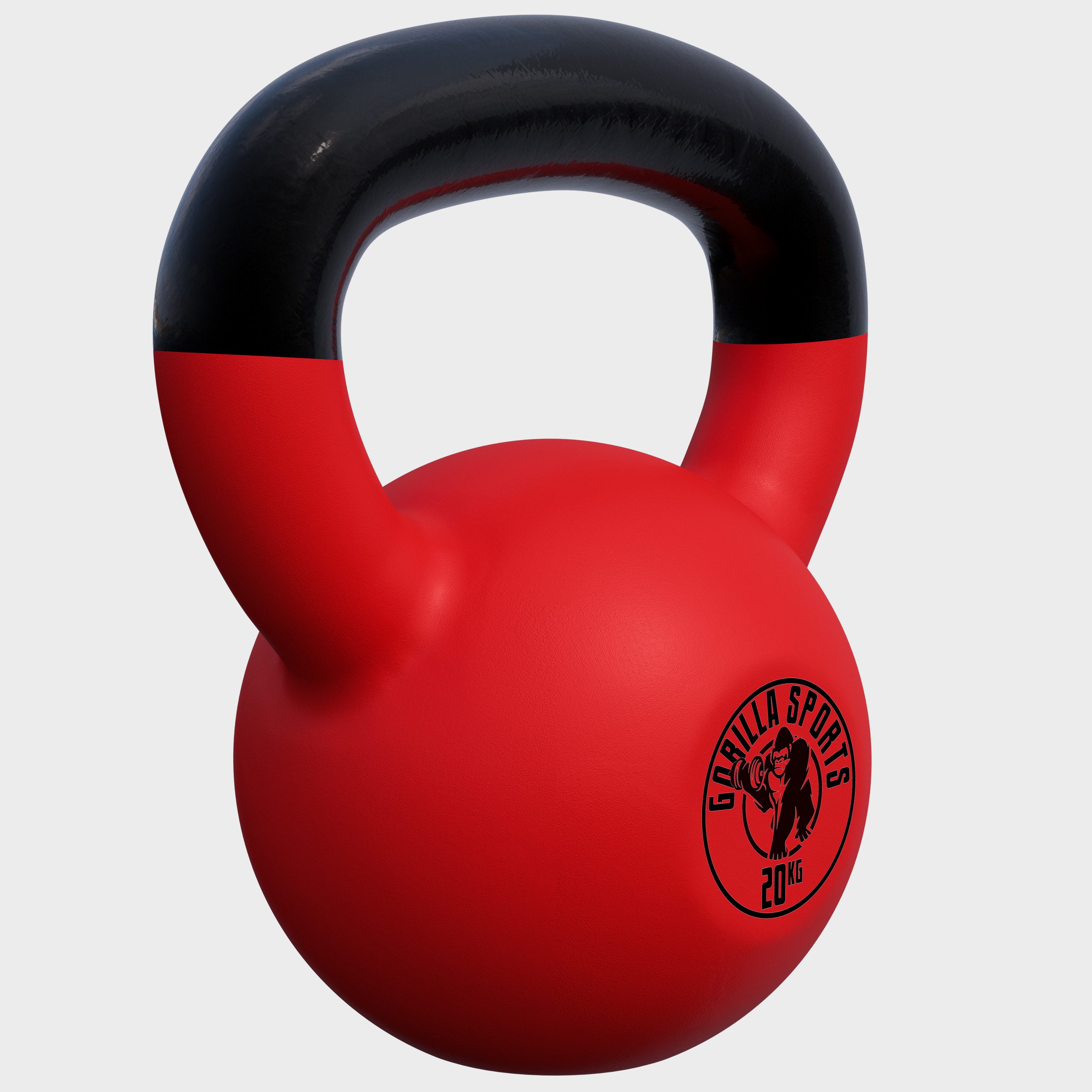 GORILLA SPORTS Kettlebell 2 - 32 kg, Gusseisen Kugelhantel mit Neoprenbeschichtung, Kraftraining