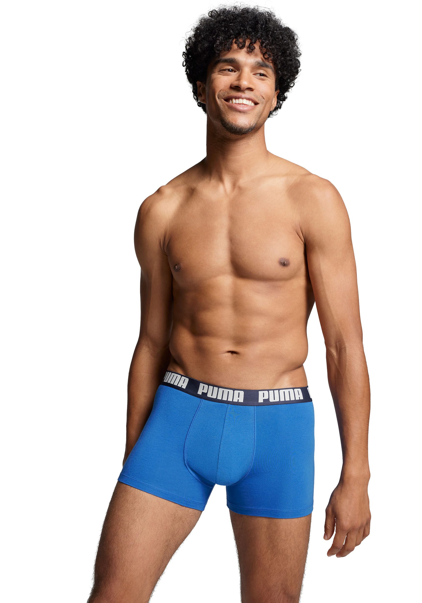 PUMA Boxershorts "PUMA MEN EVERYDAY BASIC BOXERS 2P" 2er Pack, mit Logobund günstig online kaufen