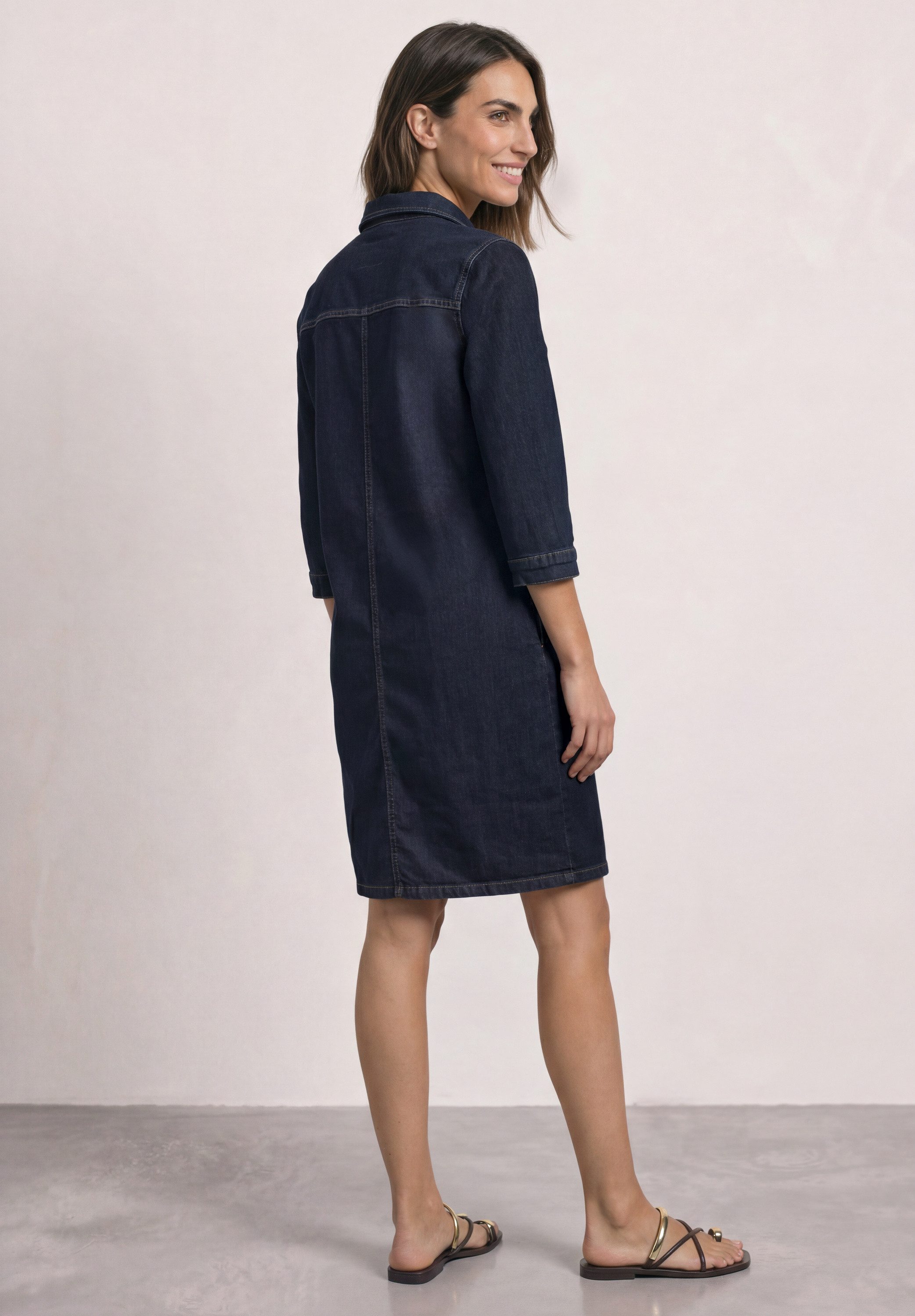 STREET ONE Jeanskleid knielang