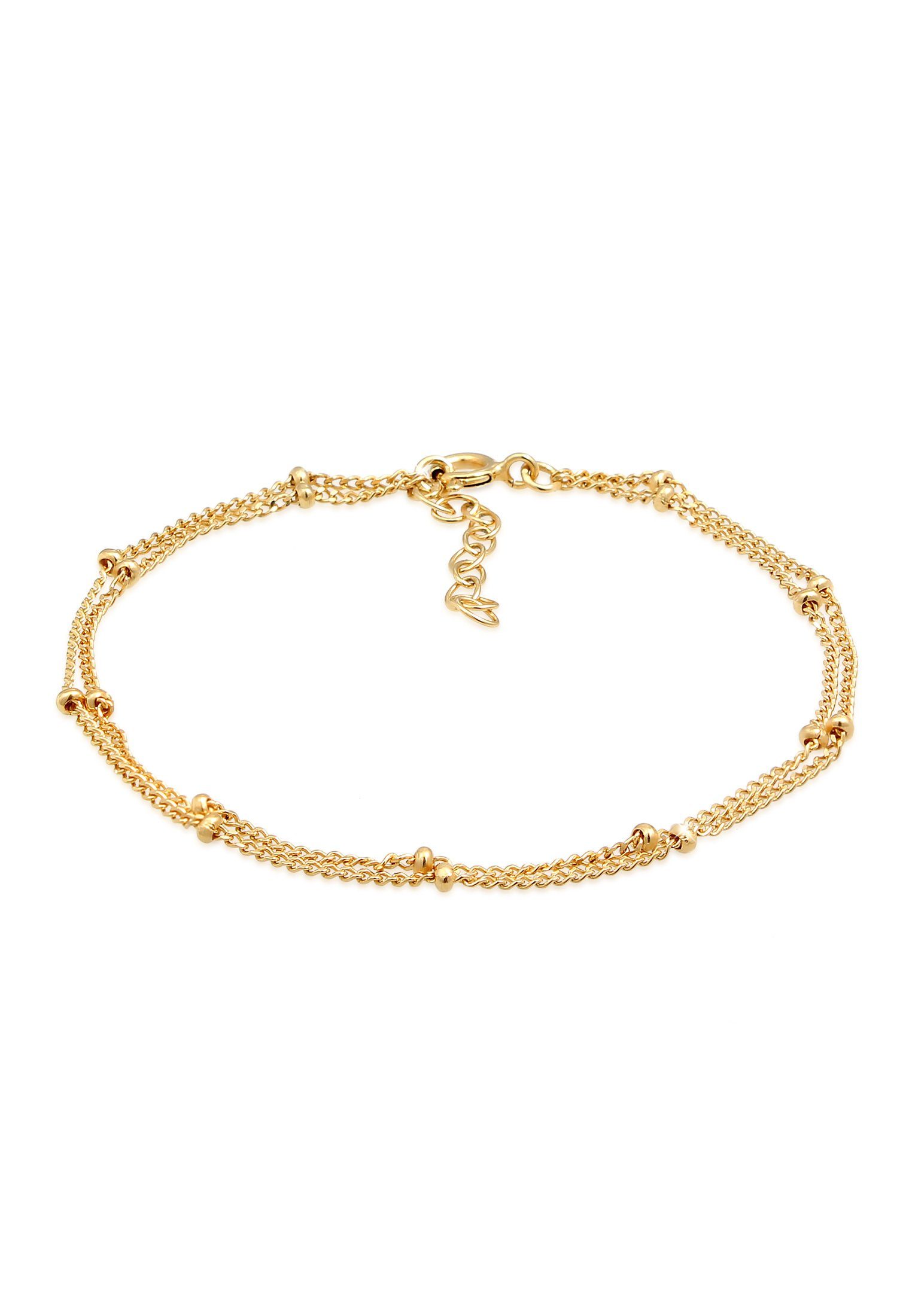 Elli Armband Layer Kugel Kettchen Silber Gold Basic 925er Trend