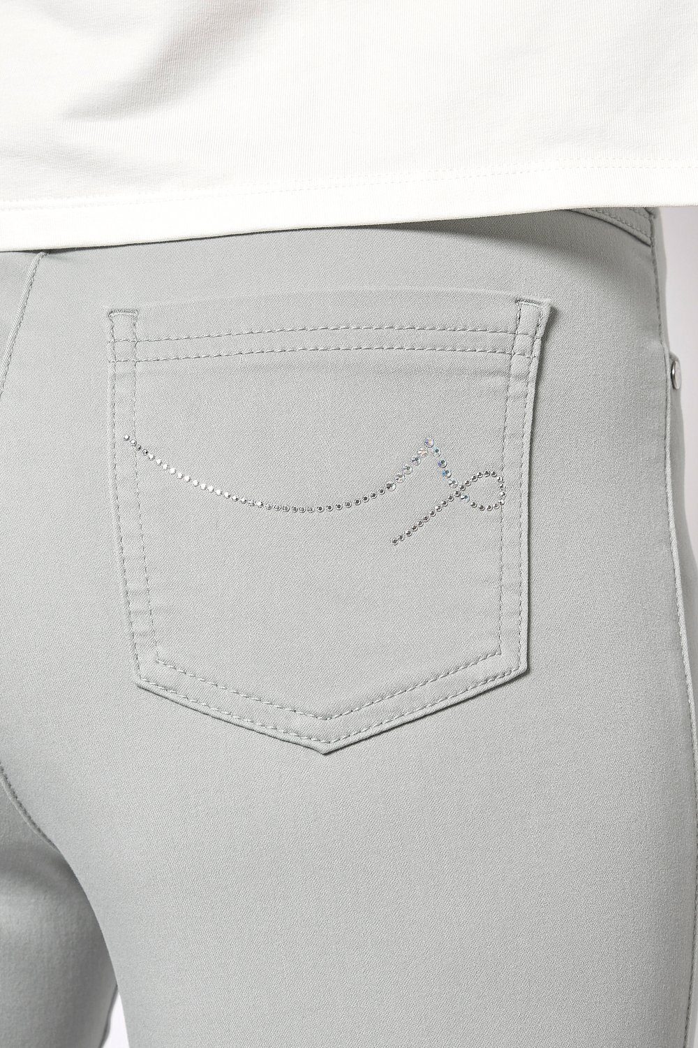 Passform TONI - beste 5-Pocket-Hose in by Freundin Meine 082 schmaler Relaxed silberfarben