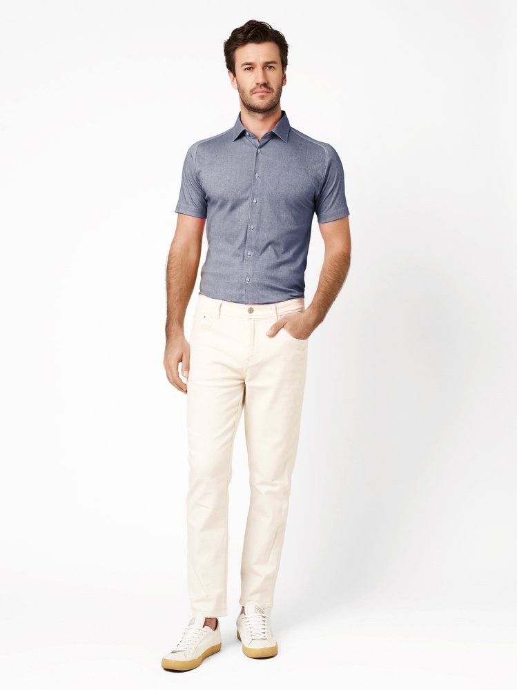 DESOTO Kurzarmhemd Casual Kent 1/2 Jerseyhemd, slim fit