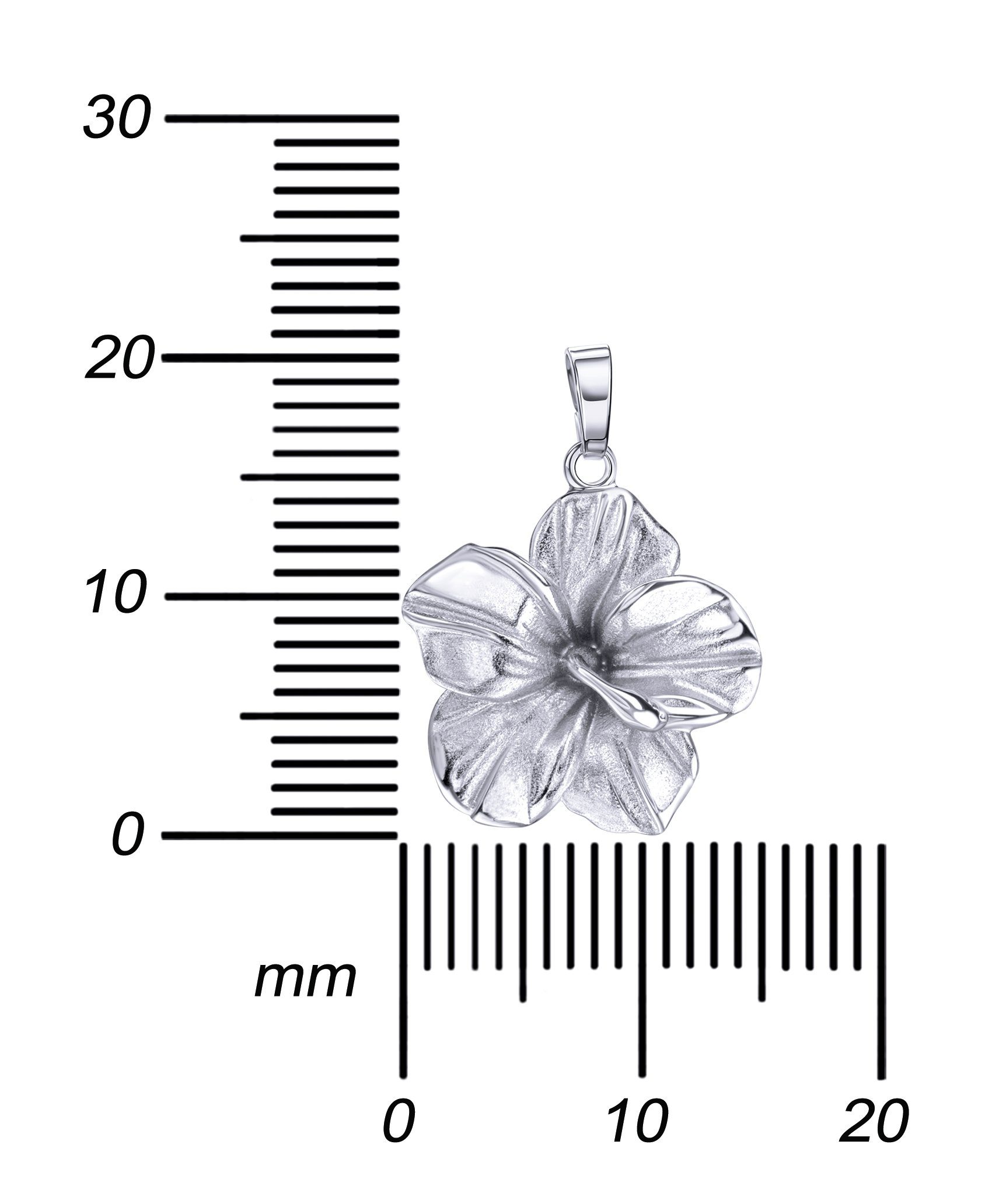 Made Schmuckanhänger- Blumenanhänger Silber Damen), 925 in JEVELION (Blütenanhänger, Silberblüte für Germany Anhänger