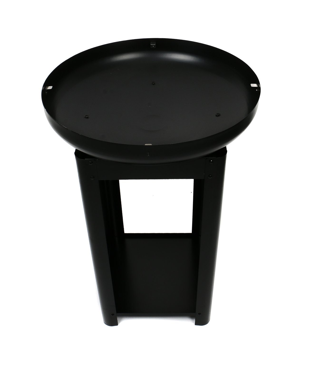 Bubble-Store Fire Pit 3-in-1 Grill with Teppanyaki Plate (Grill Fire Bowl for Terrace or Garden), Terrace Fireplace with Storage Compartment for Wood or Charcoal