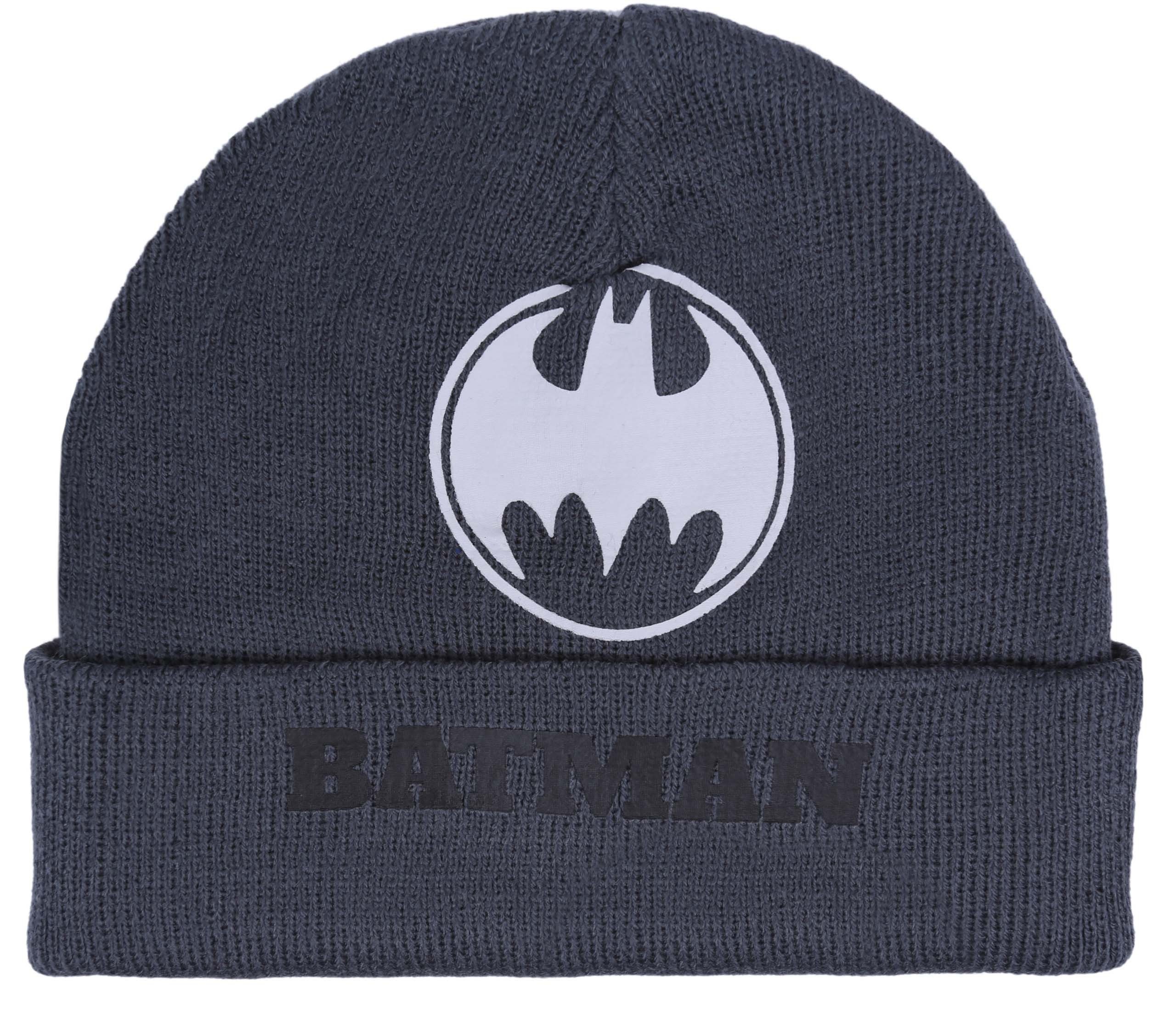 Sarcia.eu Beanie Dunkelgrauer, warmer Batman DC Comics Mütze 7-10 Jahre