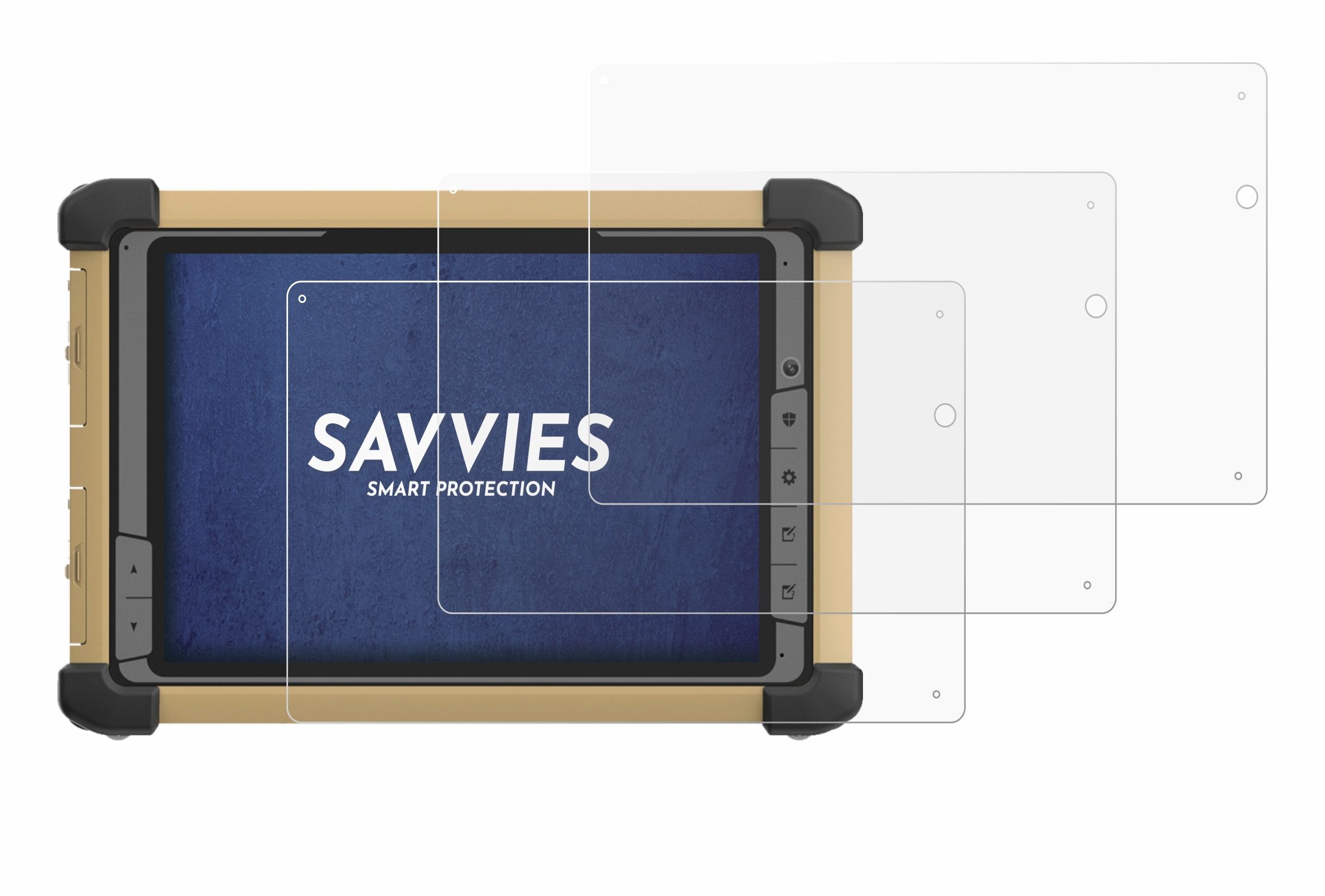 Savvies Displayschutzfolie Schutzfolie für DT Research DT381RP, 18 Stück, Displayschutz Schutz Folie Klar Transparent
