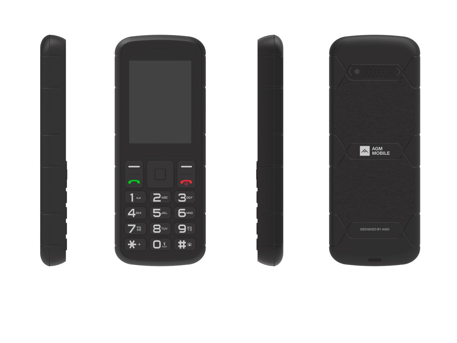 Beafon AGM by Bea-fon M9 Bartype (4G) rugged Handy (2.4 Zoll, 2 MP Kamera, Mobilfunk)