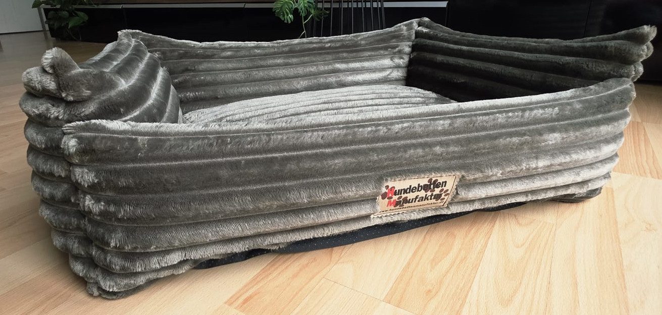 Hundebettenmanufaktur Tierbett Hundebett Comodo mit Cordbezug, Cord