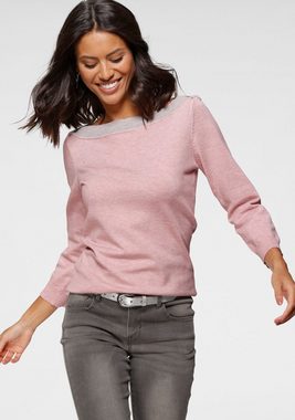 Laura Scott Strickpullover mit U-Boot Ausschnitt