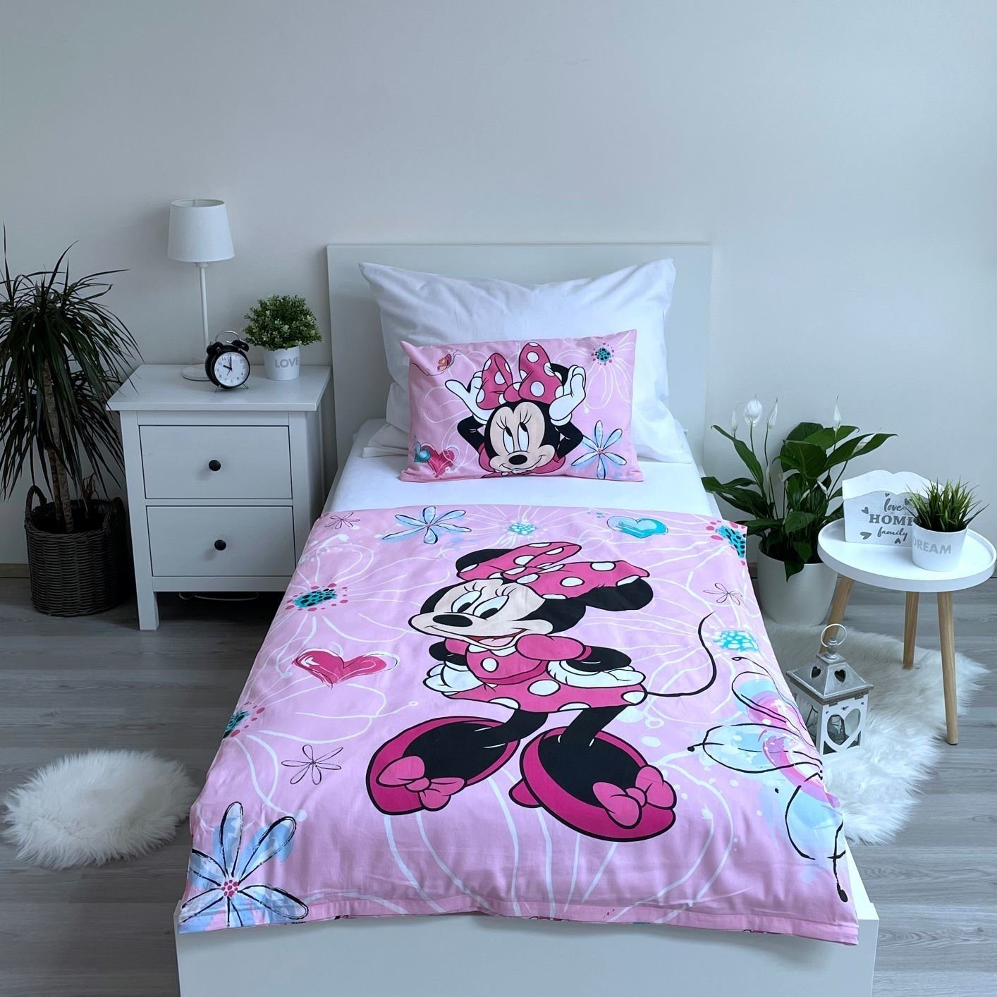 Disney Minnie Mouse Babybettwäsche Wendebettwäsche Minnie Mouse 2tlg. Baumw günstig online kaufen