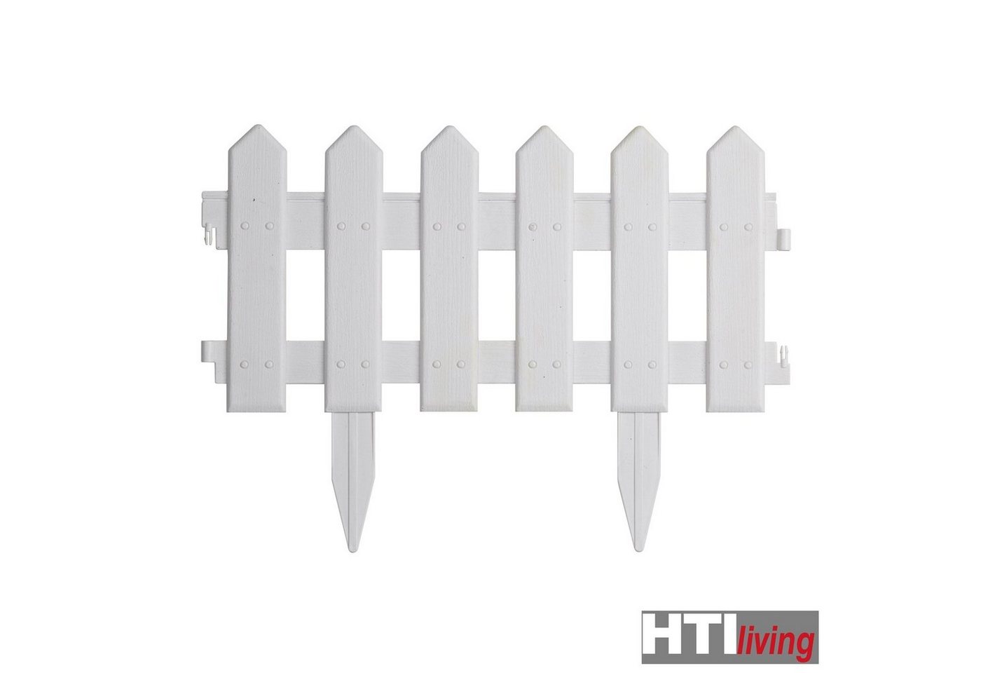 Thumbnail - HTI-Living Beetbegrenzung Zierzaun Palisaden Nessa, LxH: 40x29.5 cm, Set, 4 Zaunelemente, Beeteinfassung Beetbegrenzung