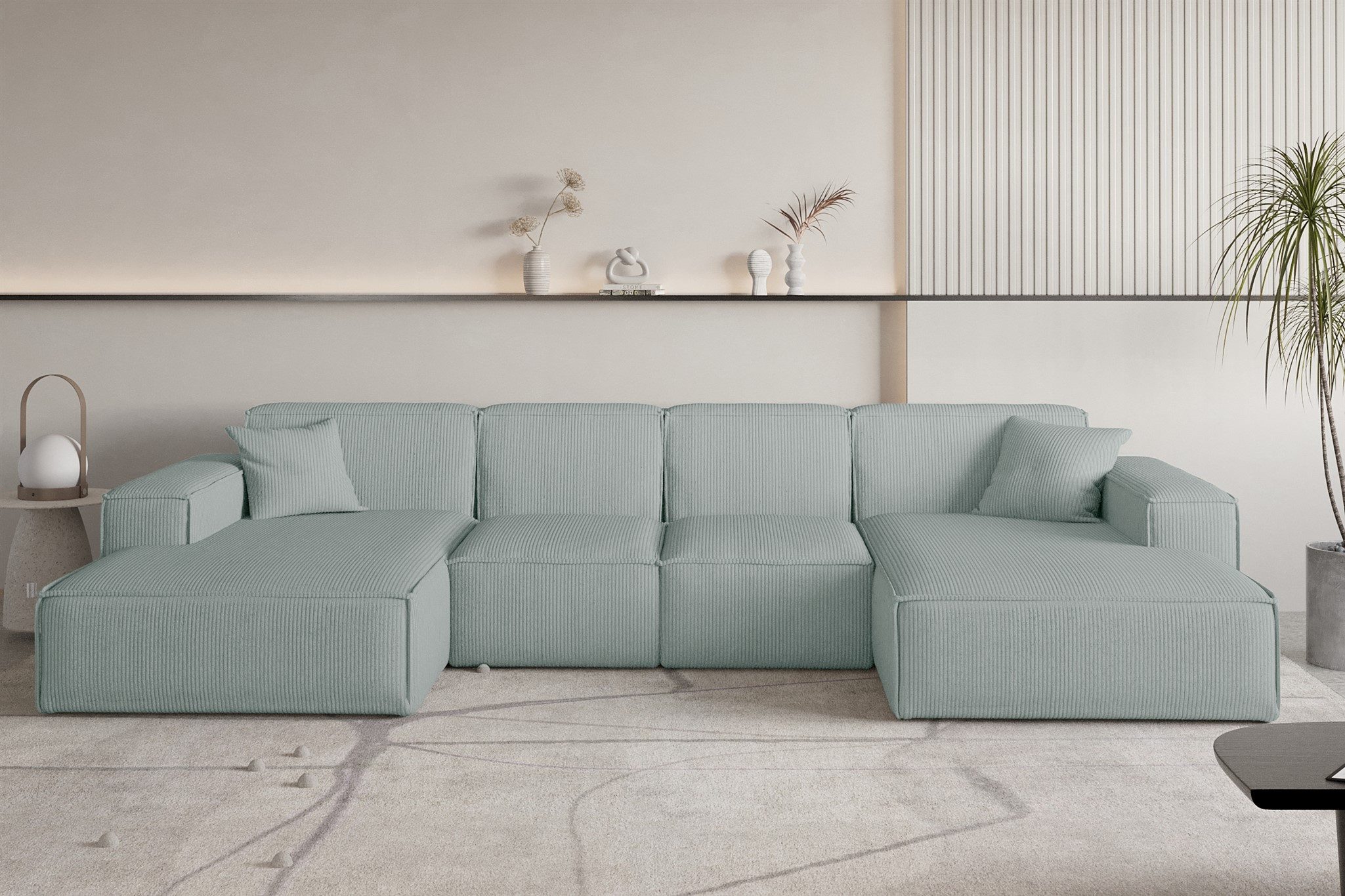 Fun Möbel Wohnlandschaft Sofa U-Form CELES günstig online kaufen