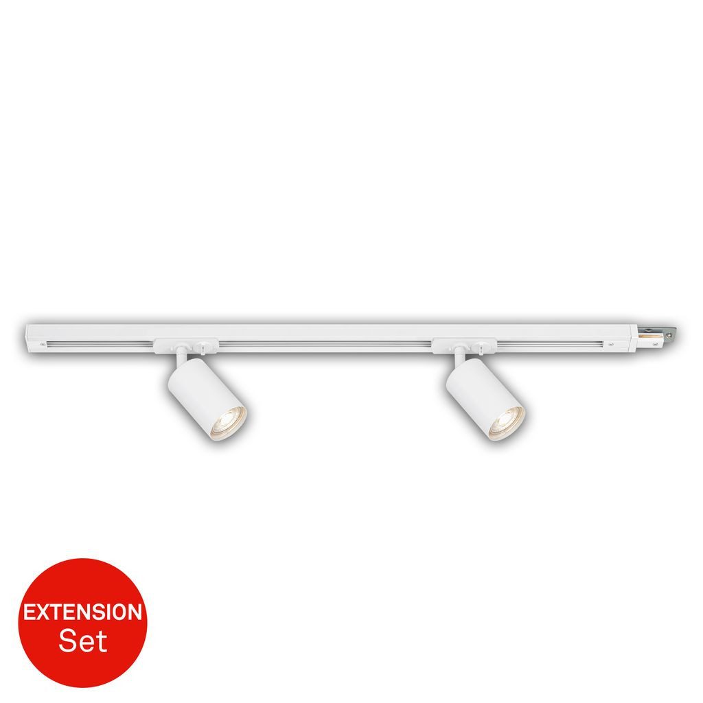 Briloner Leuchten LED Deckenleuchte 8001026, Dimmfunktion, ohne Leuchtmittel, Abhängig vom Leuchtmittel - Warmweiß / Neutralweiß / Kaltweiß, Schienensystem Rail 0,75 m Weiß max. 9W Decke Wohnzimmer Büro Küche