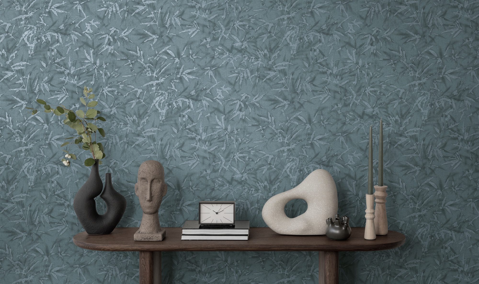 A.S. Création Vliestapete Bambus-Tapete diverse Farben Blättermuster, strukturiert, botanisch, (1 St)