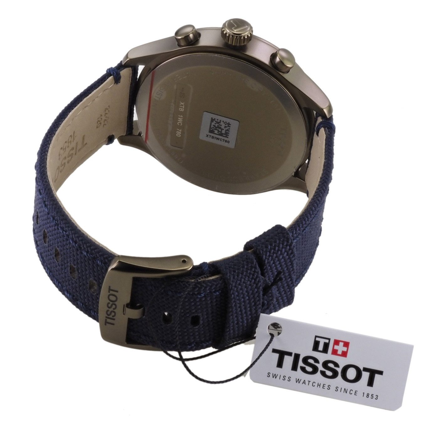 Tissot Quarzuhr Tissot Herren Quarz Uhr T1166173705701 T-Sport Chrono XL, (Creme)