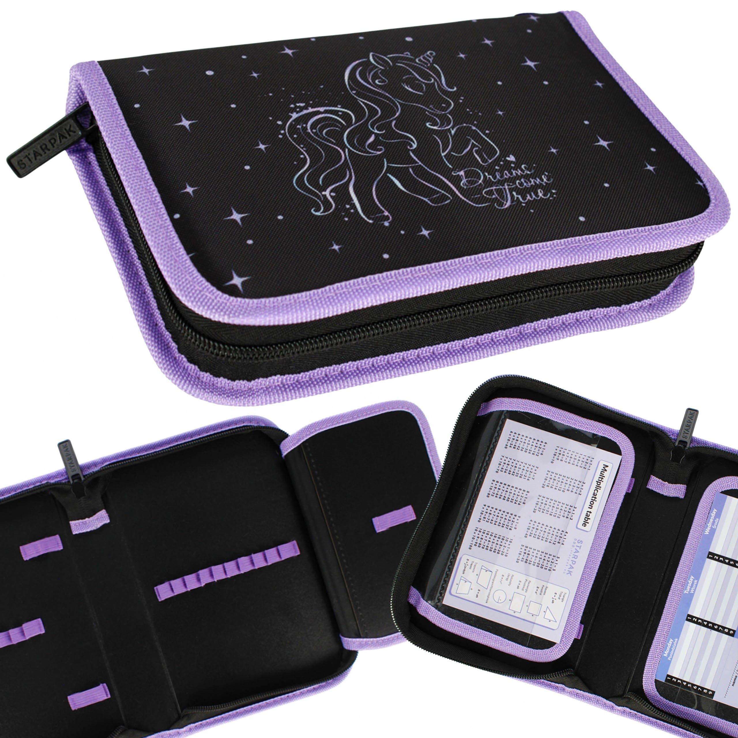 Sarcia.eu Federmäppchen Einhorn Zwei-Klappen-Federtasche ohne Zubehör, für Mädchen