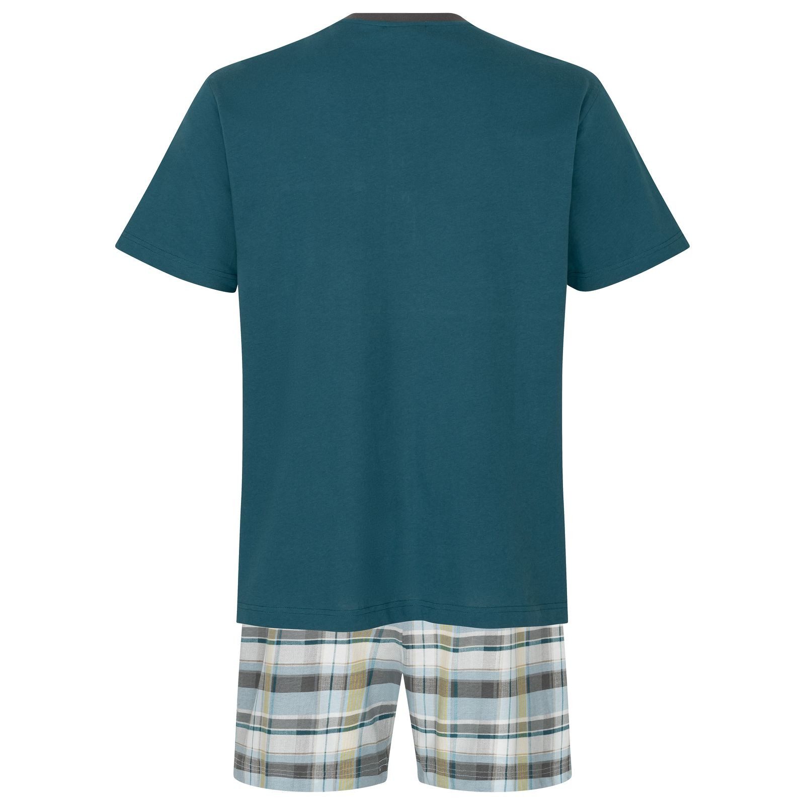 LAROG Schlafanzug Shorty chesapeake bay / checks (2 tlg) Shorty mit Knopfle günstig online kaufen