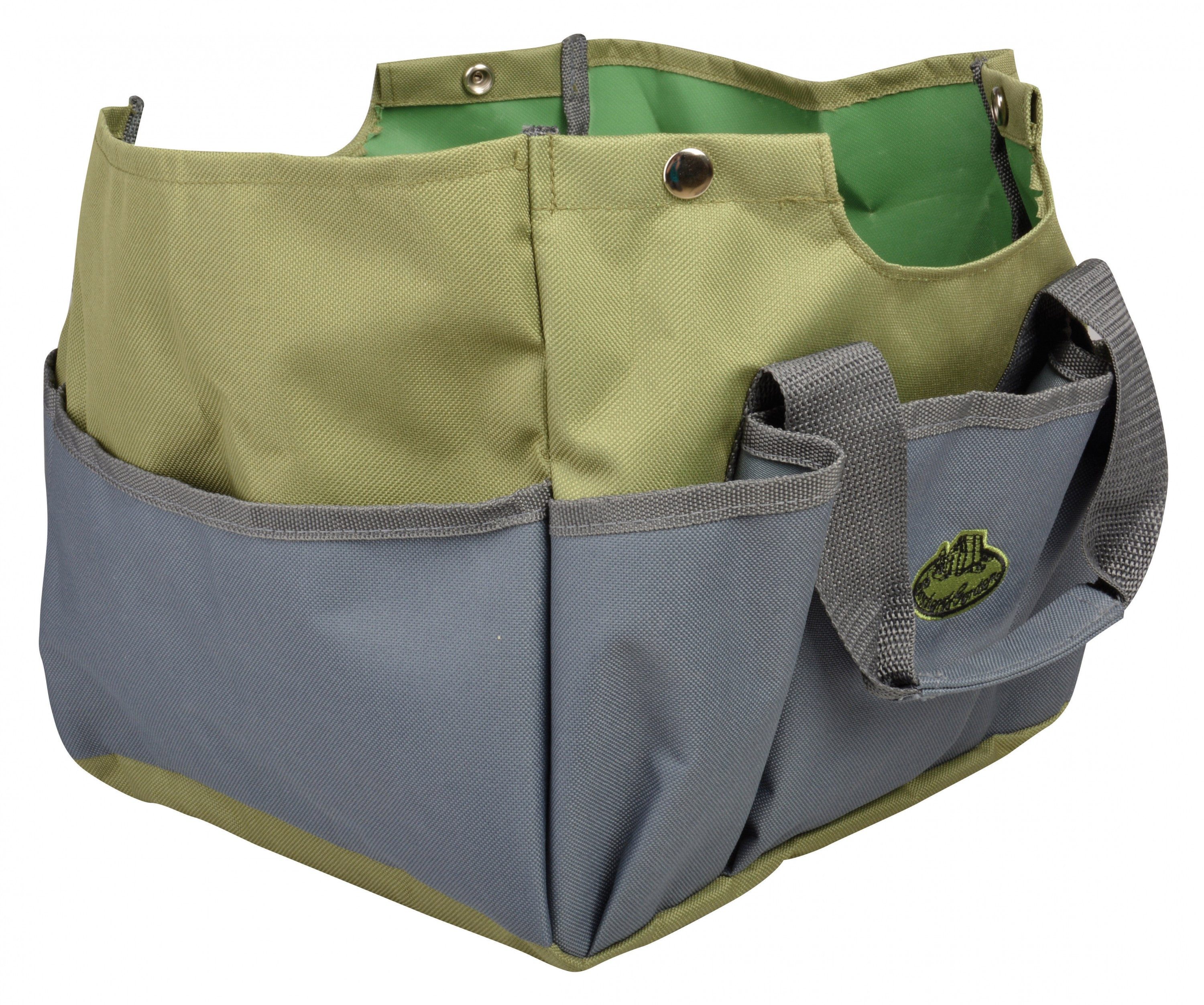 degawo Gartenpflege-Set Gartenstuhl mit abnehmbarer Werkzeugtasche, in grau/grün, 2in1