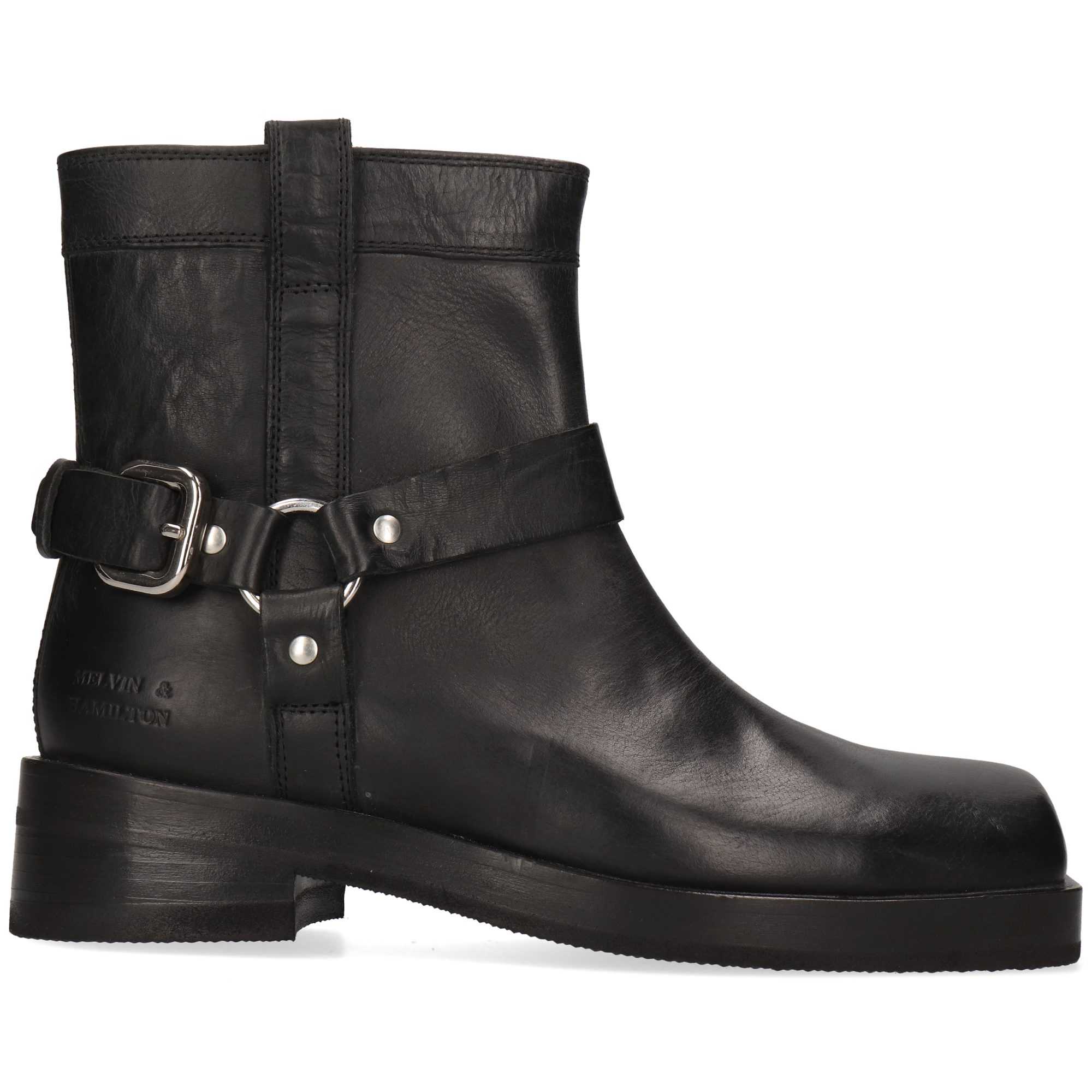 Melvin & Hamilton Sadie 2 Leder-Stiefeletten für Damen Stiefelette Flache Absätze, Echtes Leder, Vegetabile Gerbung