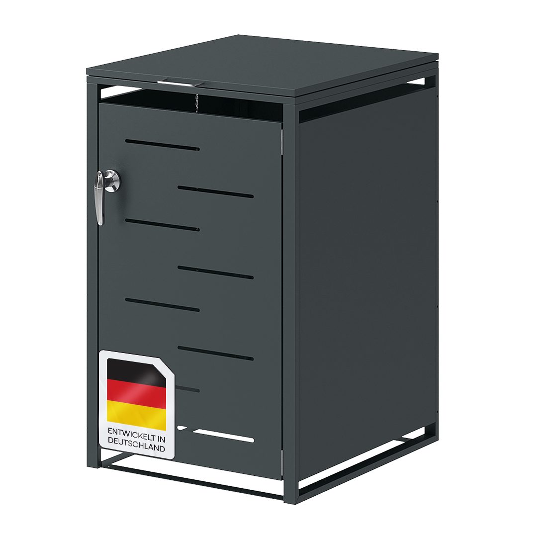STEELSØN Mülltonnenbox Diorus 240L, abschließbar (Anthrazit, günstig online kaufen