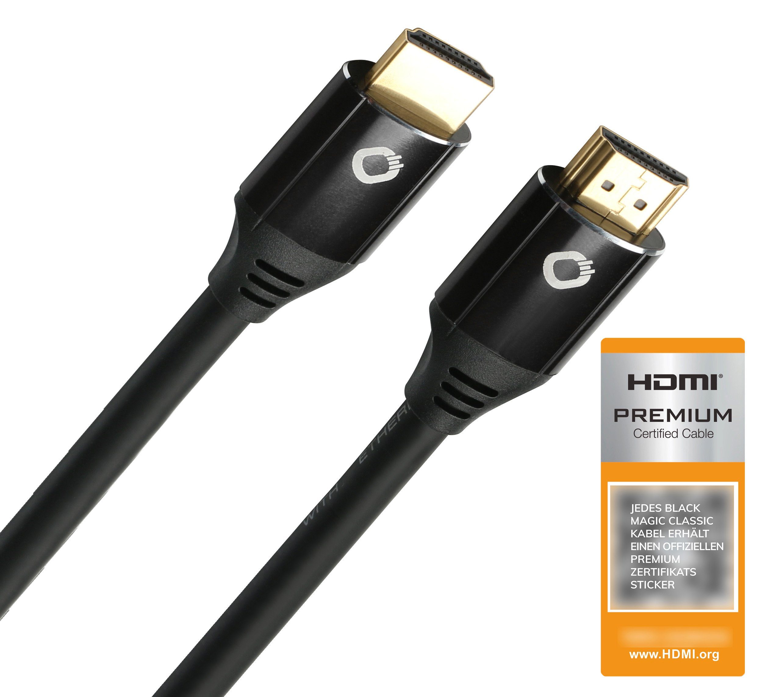Oehlbach »Black Magic Classic - Premium High-Speed Ethernet HDMI-Kabel - 4K,  UltraHD 50/60Hz, UHD, 2160p, 21:9 Cinema, HDR10+, 3D, 18Gbit/s, OFC - 1,5m  schwarz« HDMI-Kabel, (150 cm) online kaufen | OTTO