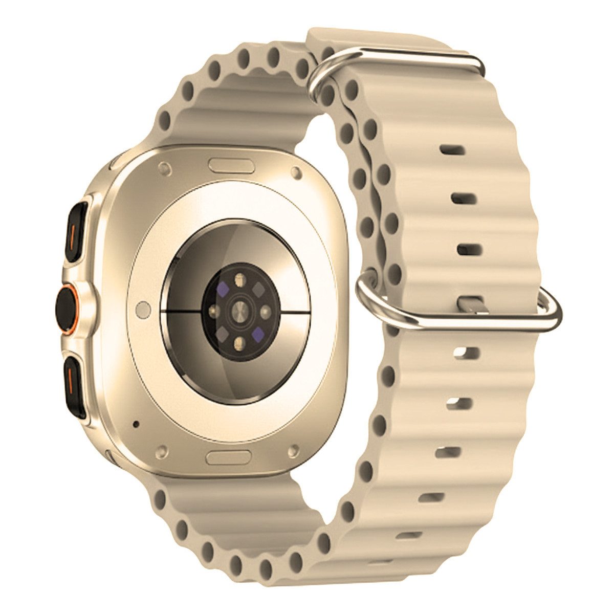 Ventarent Smartwatch-Armband Apple Watch Ultra Ocean Armband Band 42mm/44mm/45mm/46mm/49mm, Silikon Armband Band für Apple Watch Ultra 1 2 und 3 – Bild 4 von 5