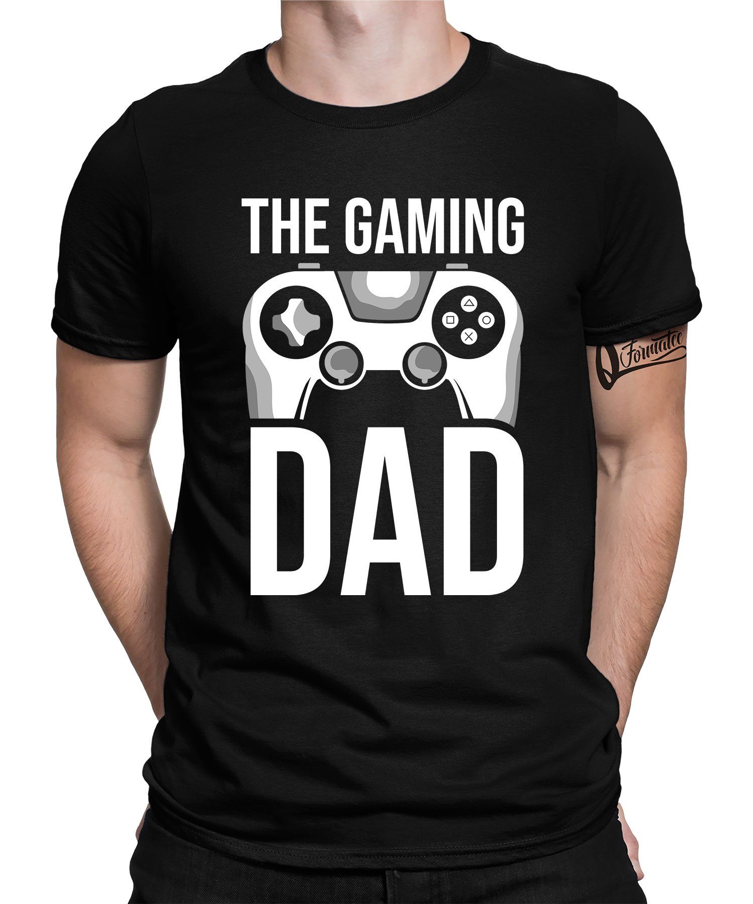Quattro Formatee Kurzarmshirt The - Gaming Dad T-Shirt Gaming Zocken (1-tlg) Herren Gamer