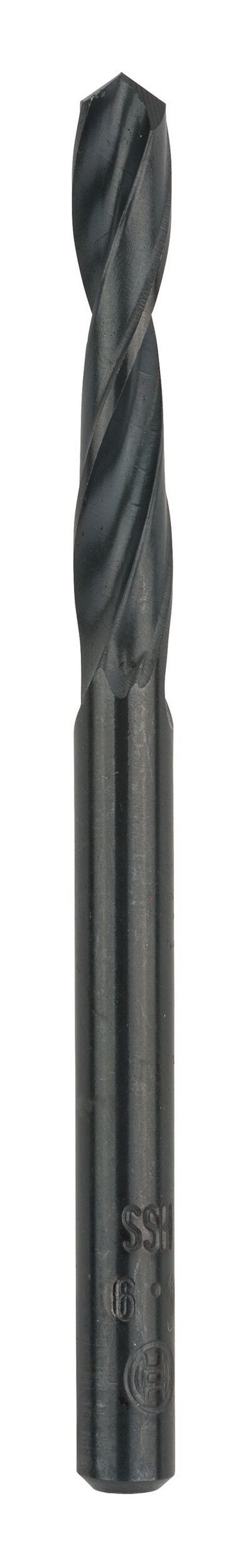 BOSCH Metallbohrer, (10 Stück), HSS-R (DIN 1897) Karosseriebohrer - 4,9 x 26 x 62 mm - 10er-Pack | Bohrer