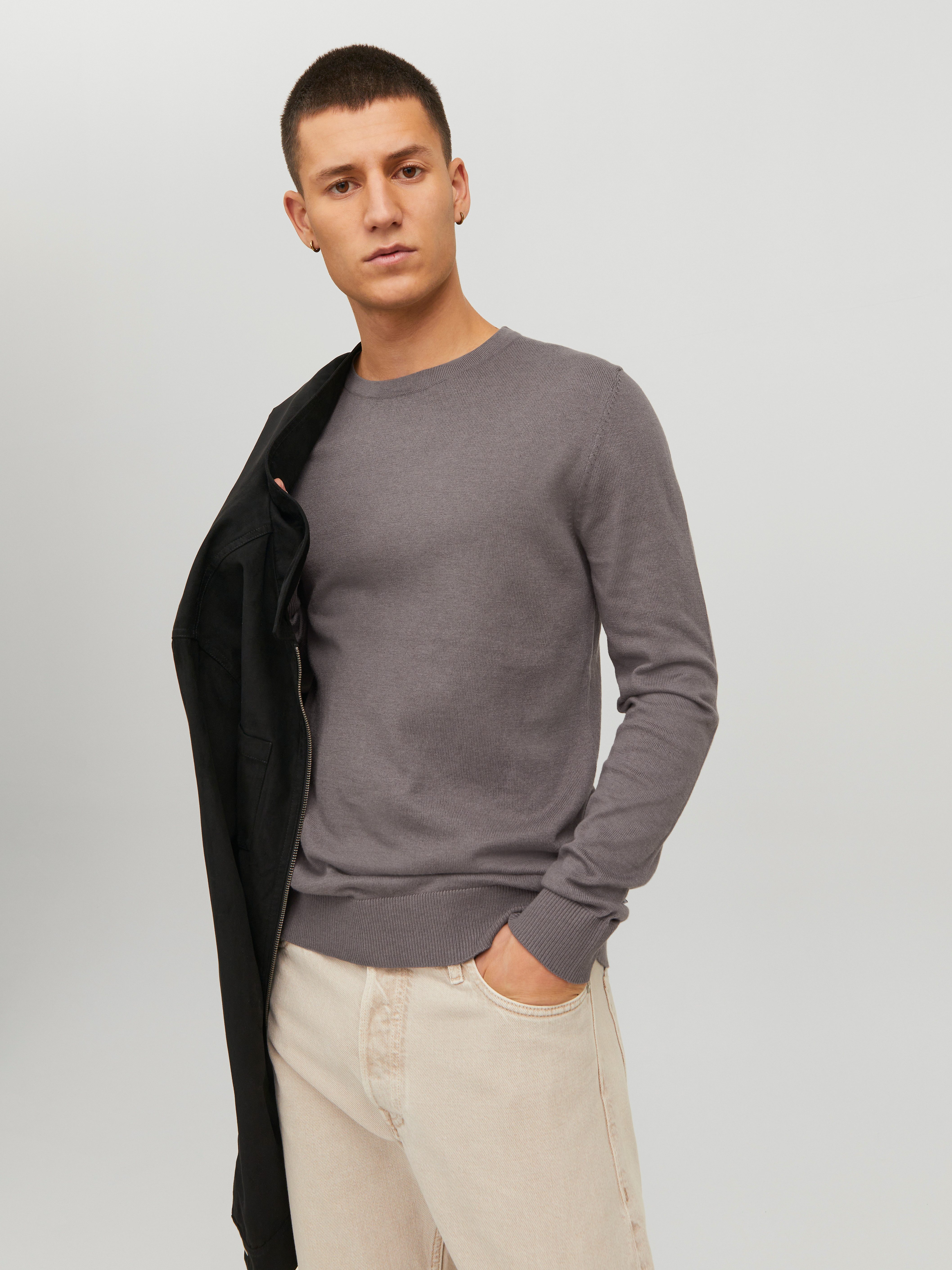 Jack & Jones Strickpullover JJEEMIL KNIT CREW NECK NOOS mit Rundhalsausschn günstig online kaufen