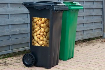 MuchoWow Wandsticker Gemüse - Kartoffeln - Lebensmittel (1 St), Mülleimer-aufkleber, Mülltonne, Sticker, Container, Abfalbehälter