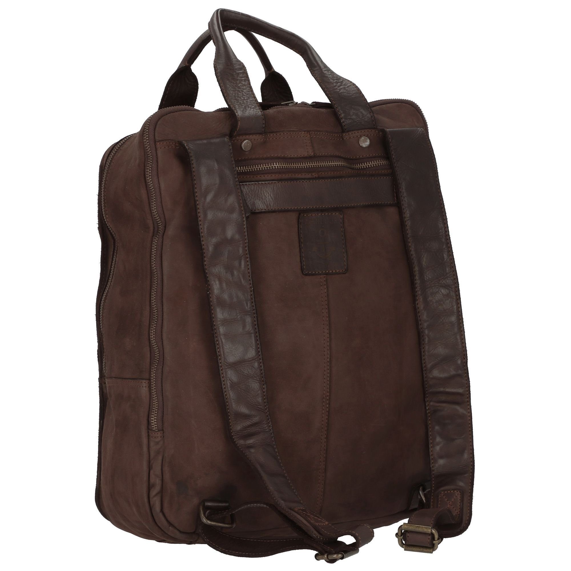 Casual, 2nd HARBOUR Cool brown Leder Daypack chocolate