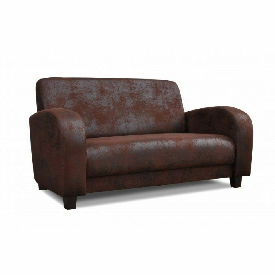 JVmoebel Sofa Luxus Brauner 2-Sitzer Couch modernes Design Möbel Sofa Neu, Made in Europe