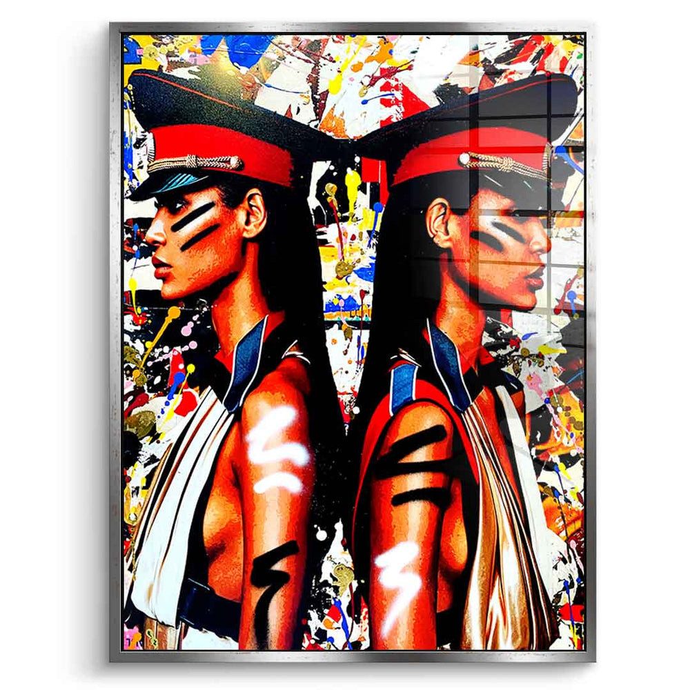 DOTCOMCANVAS® Acrylglasbild MY TWIN THAT I LOVE - Acrylglas, Acrylglasbild MY TWIN THAT I LOVE Portrait Wandbild hochkant