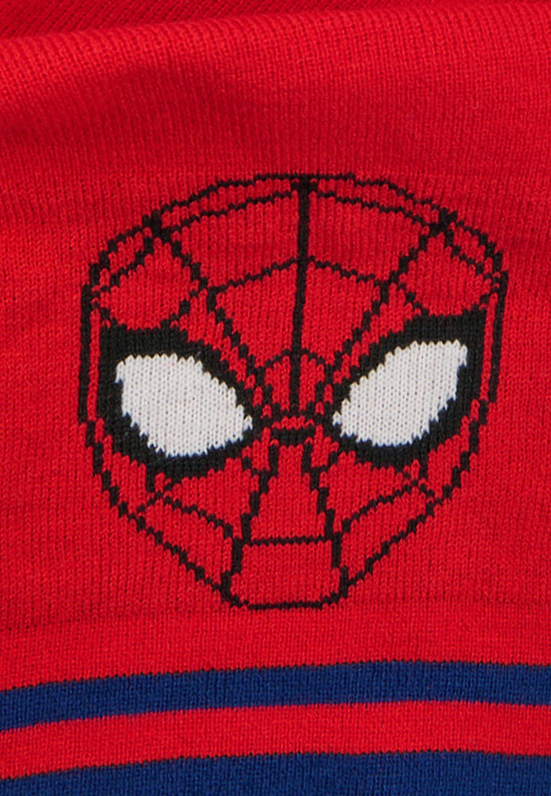 ONOMATO! Strickschal Jungen Spider-Man Kinder Winter-Schal