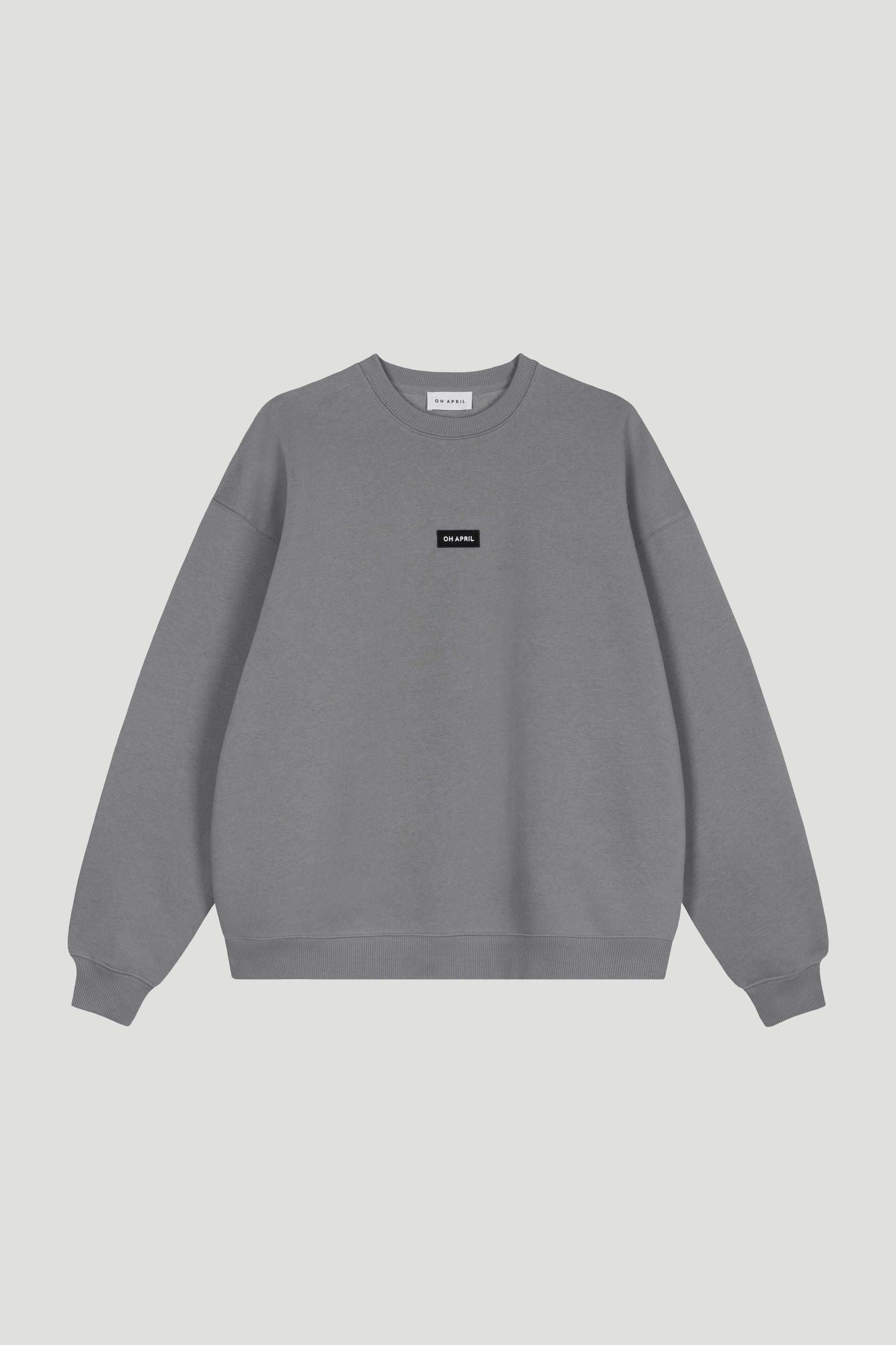 OH APRIL Rundhalspullover Oversized Sweater Dark günstig online kaufen