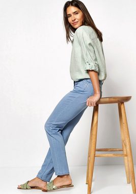 TONI Straight-Jeans Perfect Shape Straight mit Gesäßtaschen mit aufwendiger Verzierung