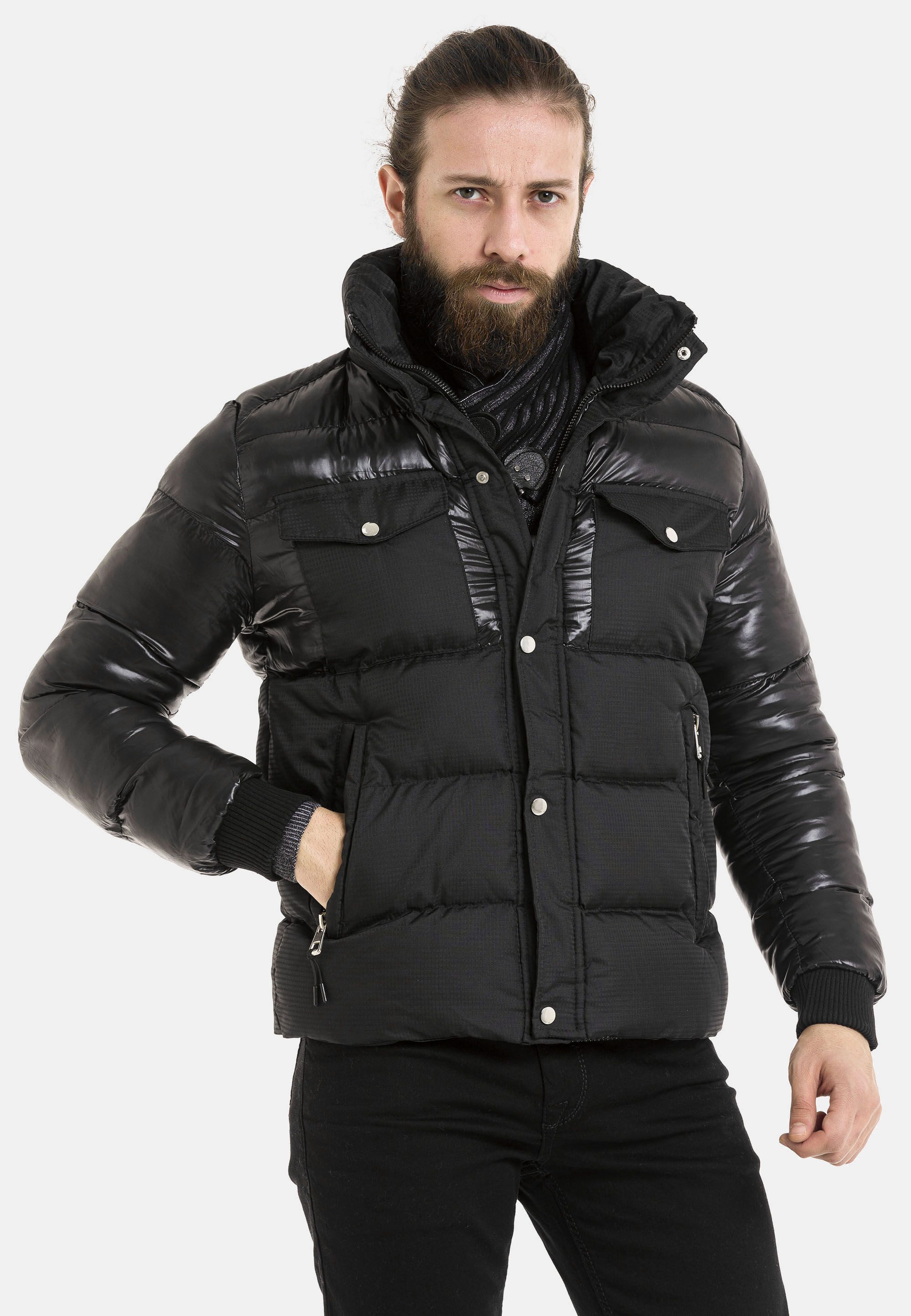 Cipo & Baxx Winterjacke Jacke im gesteppten Design