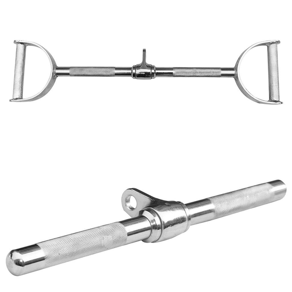 Trainingshilfe Seilzug Set - Latzugstange + Bizeps Trizeps Stange