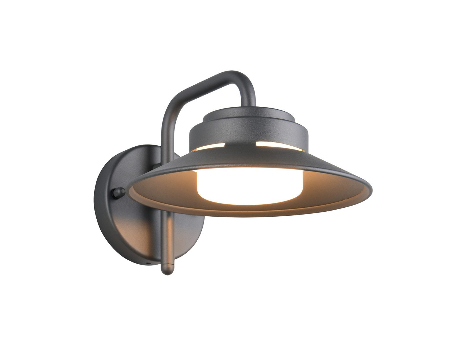 TRIO Leuchten LED Außen-Wandleuchte Aluminium Salzluft resistent Höhe 16,5cm, LED wechselbar, warmweiß, Fassaden-beleuchtung Hausbeleuchtung Außen-lampe Haustür & Carport