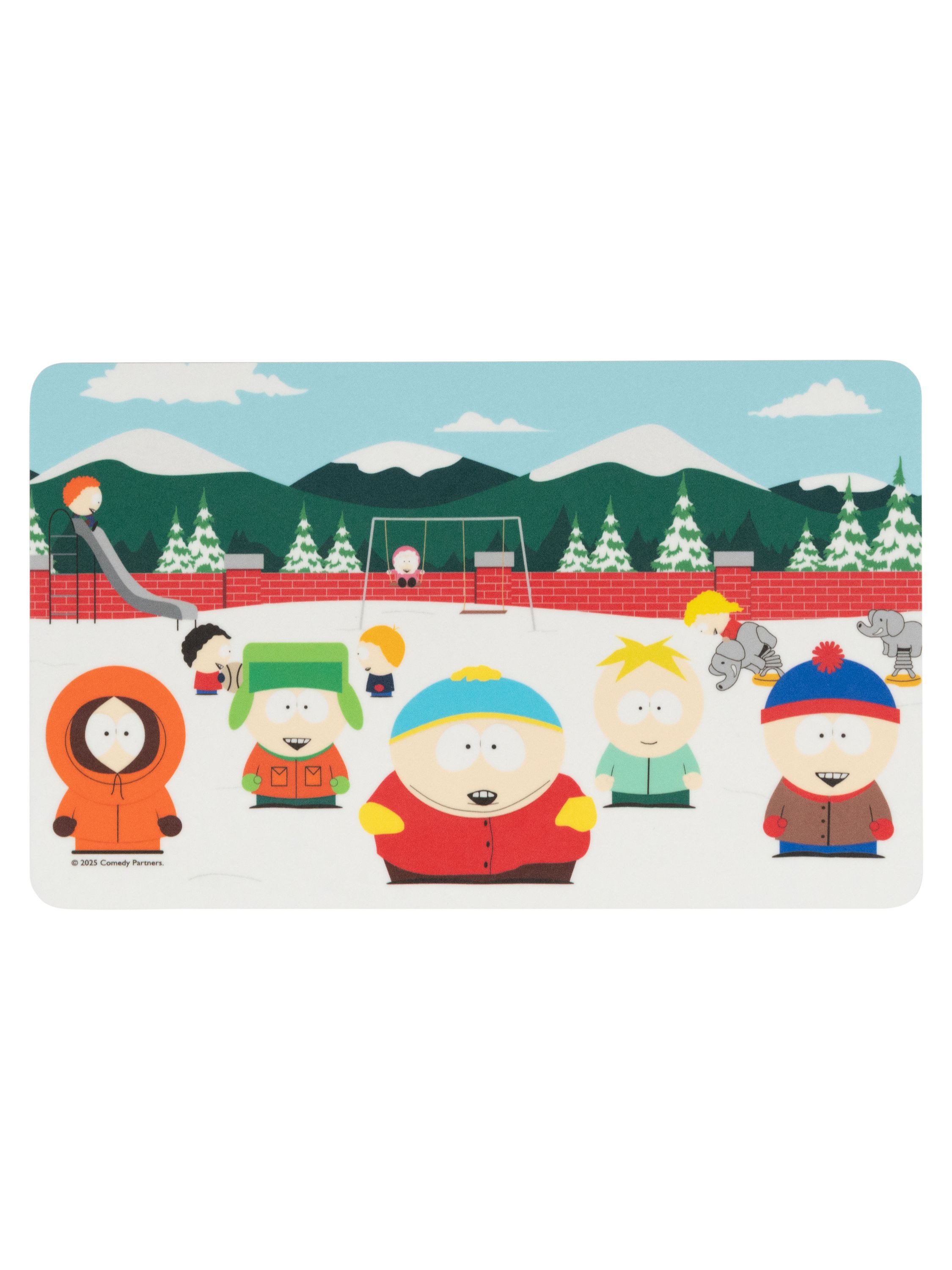 Frühstücksbrett South Park Brettchen Winter Frühstücksbrettchen Schneidebrettchen