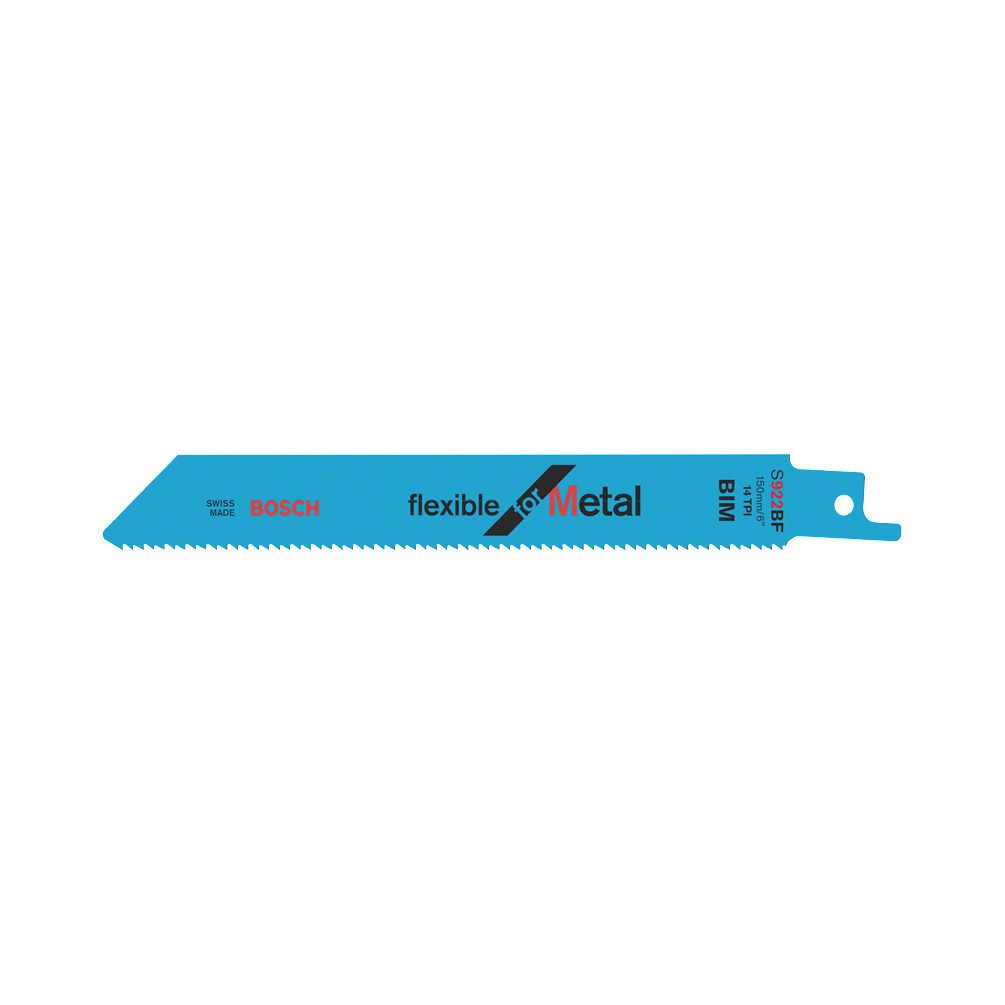 BOSCH Säbelsägeblatt 100 S 922 BF Metal Säbelsägeblatt 150 mm (100-St), Säbelsägeblatt 150 mm