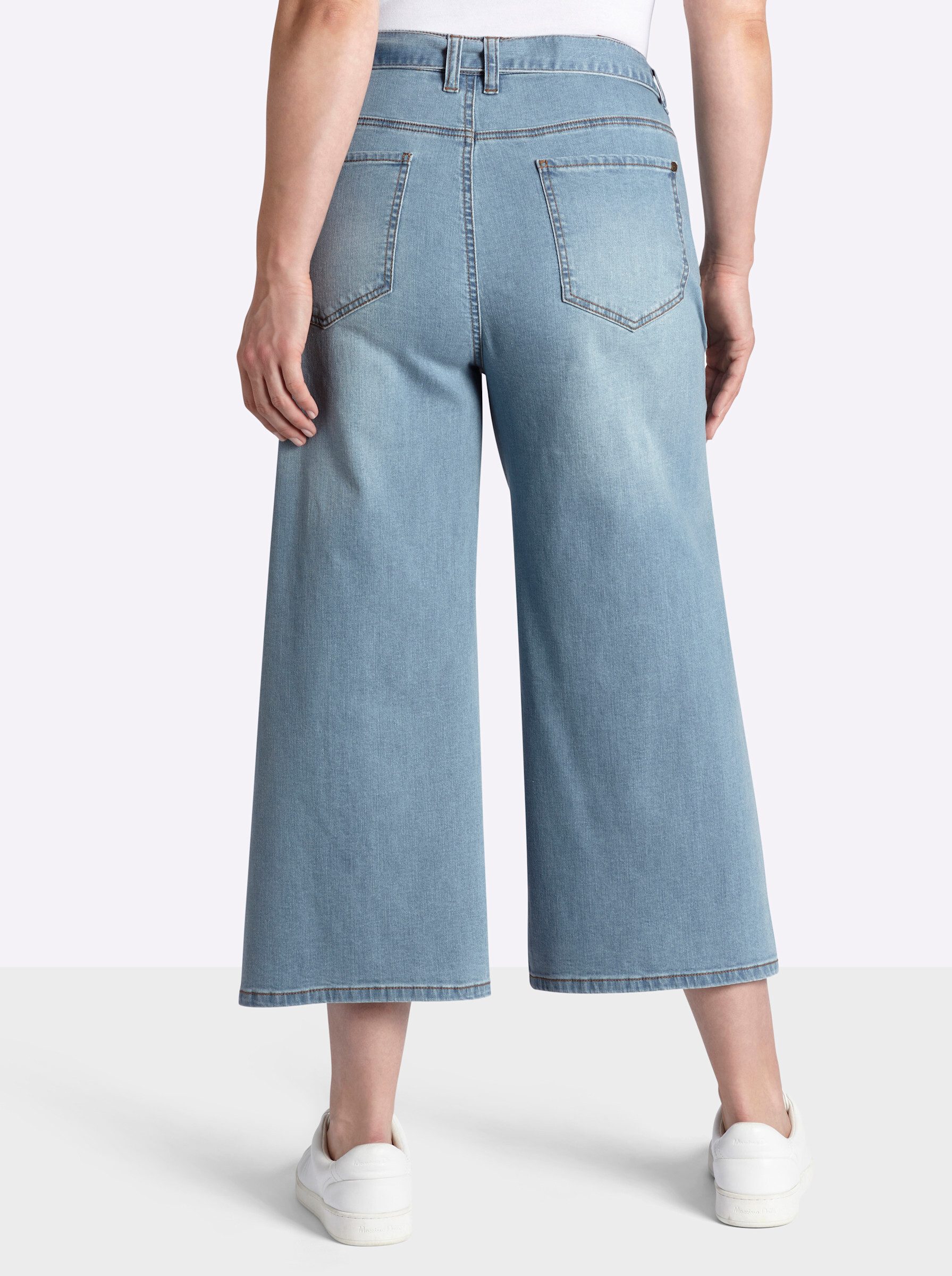 Sheego Jeansshorts 7/8-Jeans normal