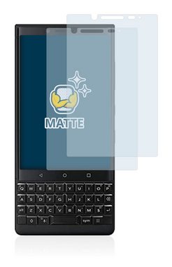 BROTECT Schutzfolie für BlackBerry Key2 (Dual Sim), Displayschutzfolie, 2 Stück, Folie matt entspiegelt