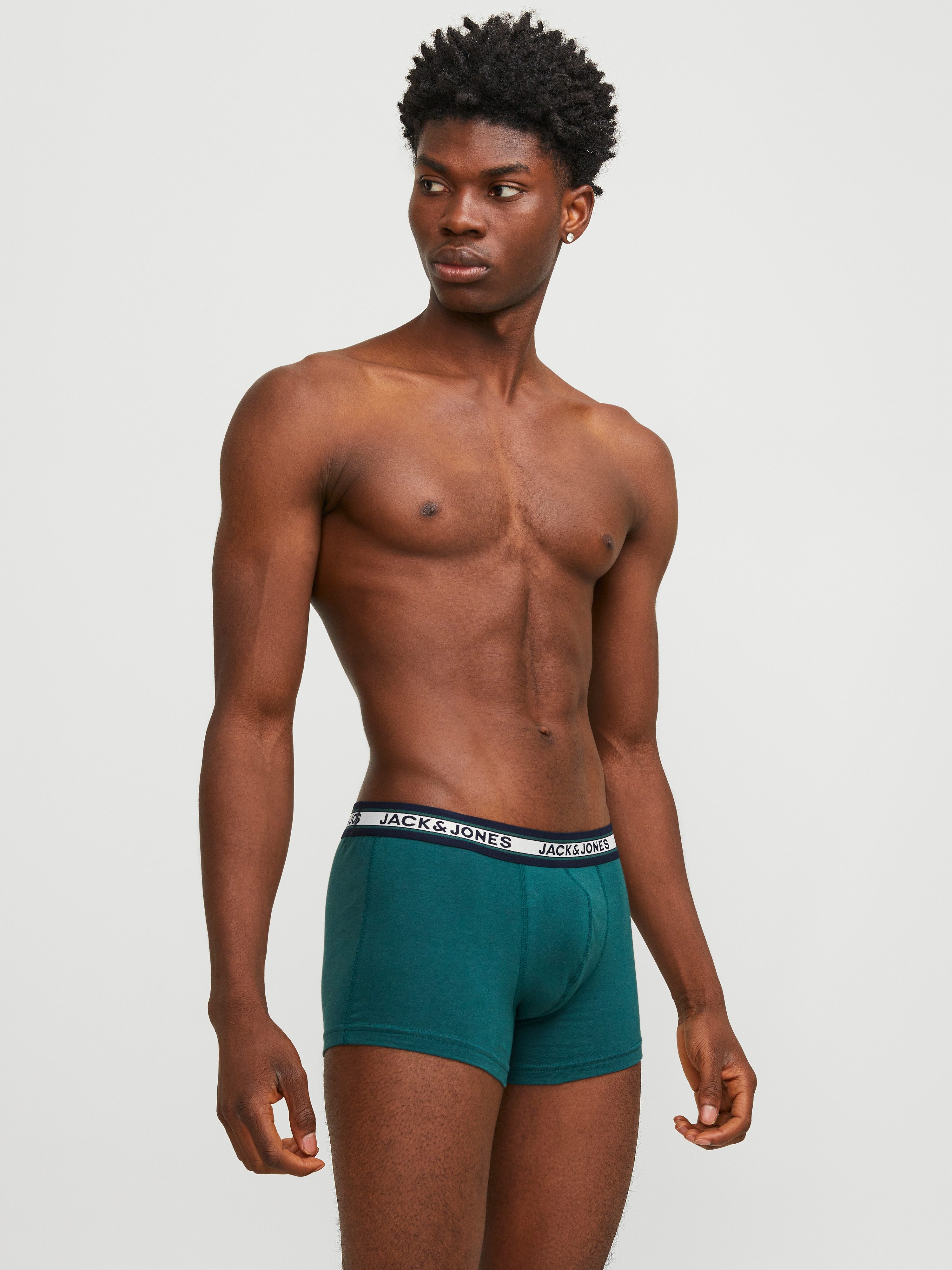 Jack & Jones Boxershorts JACFLOWER Microfiber mit Logobund, Blumenprint und Stretchkomfort (Packung, 10-St., 10er-Pack) eng anliegend, Microfaser, schnelltrocknend