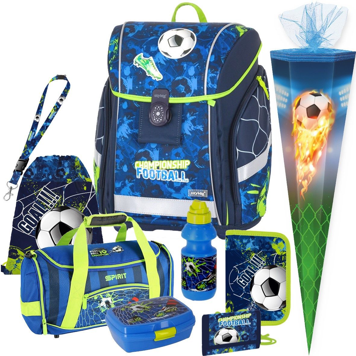 OXYBAG Schulranzen 1.Klasse Jungen in unterschiedlichen Sets (9-tlg)