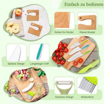 Coonoor Kinderkochmesser 8-teiliges Kinder-Küchenmesser-Set zum Schneiden und Kochen