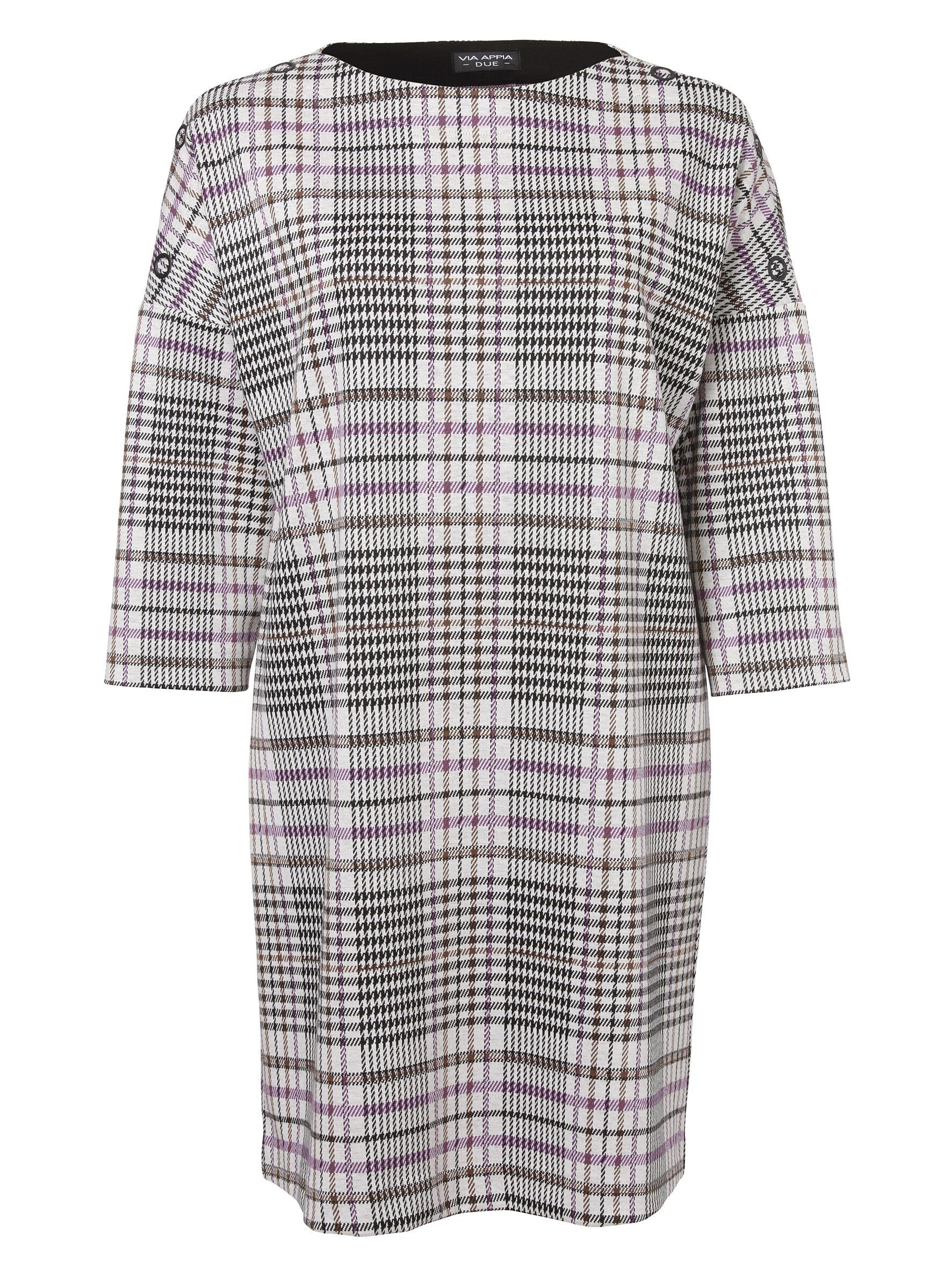 VIA APPIA DUE Shirtkleid mit Tartan-Muster