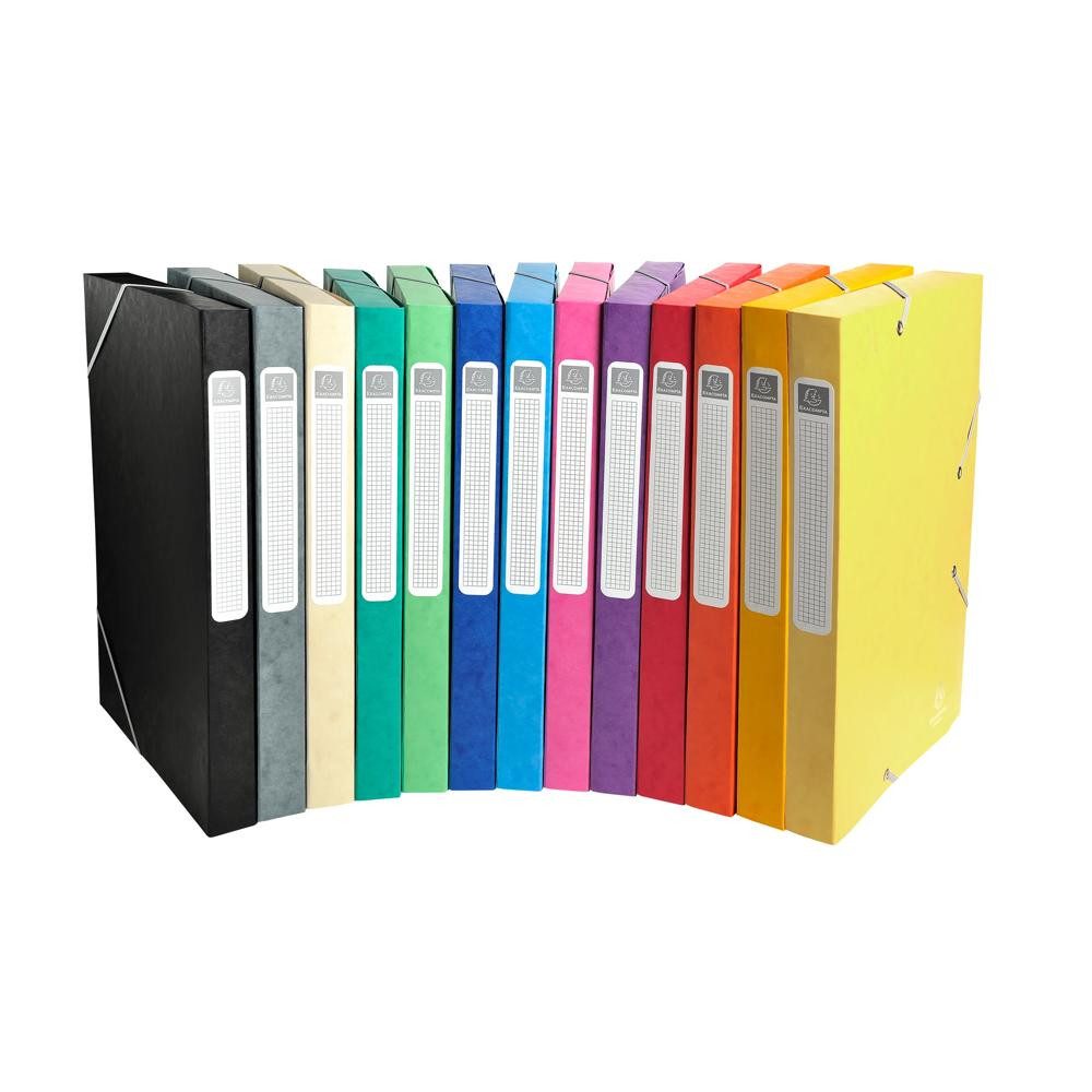 EXACOMPTA Aufbewahrungsbox Exacompta Archivbox 24x32 25mm Manila sort – Bild 3 von 4