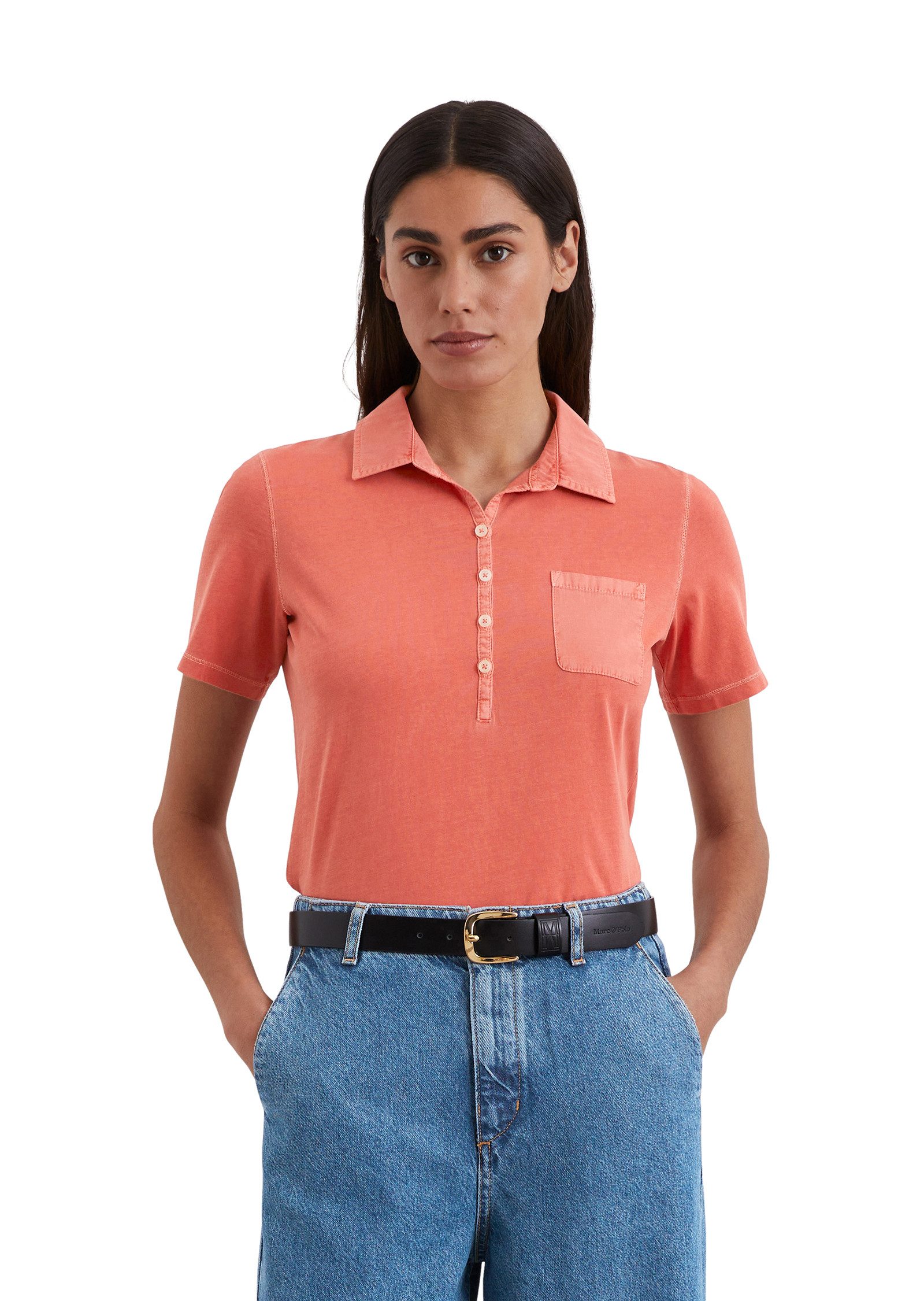Marc O'Polo Poloshirt in überwaschener Optik günstig online kaufen
